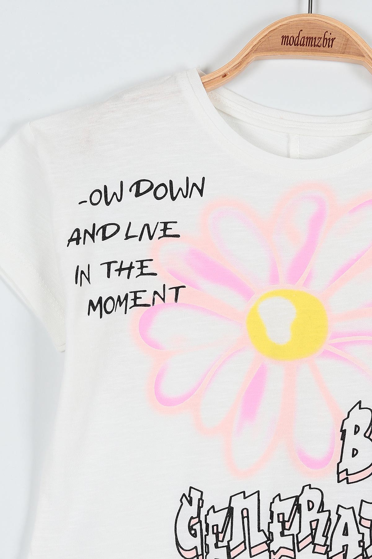 Pudra (2-5 Yaş) Papatya Best Baskılı Taytlı Kız Çocuk Takım 186408