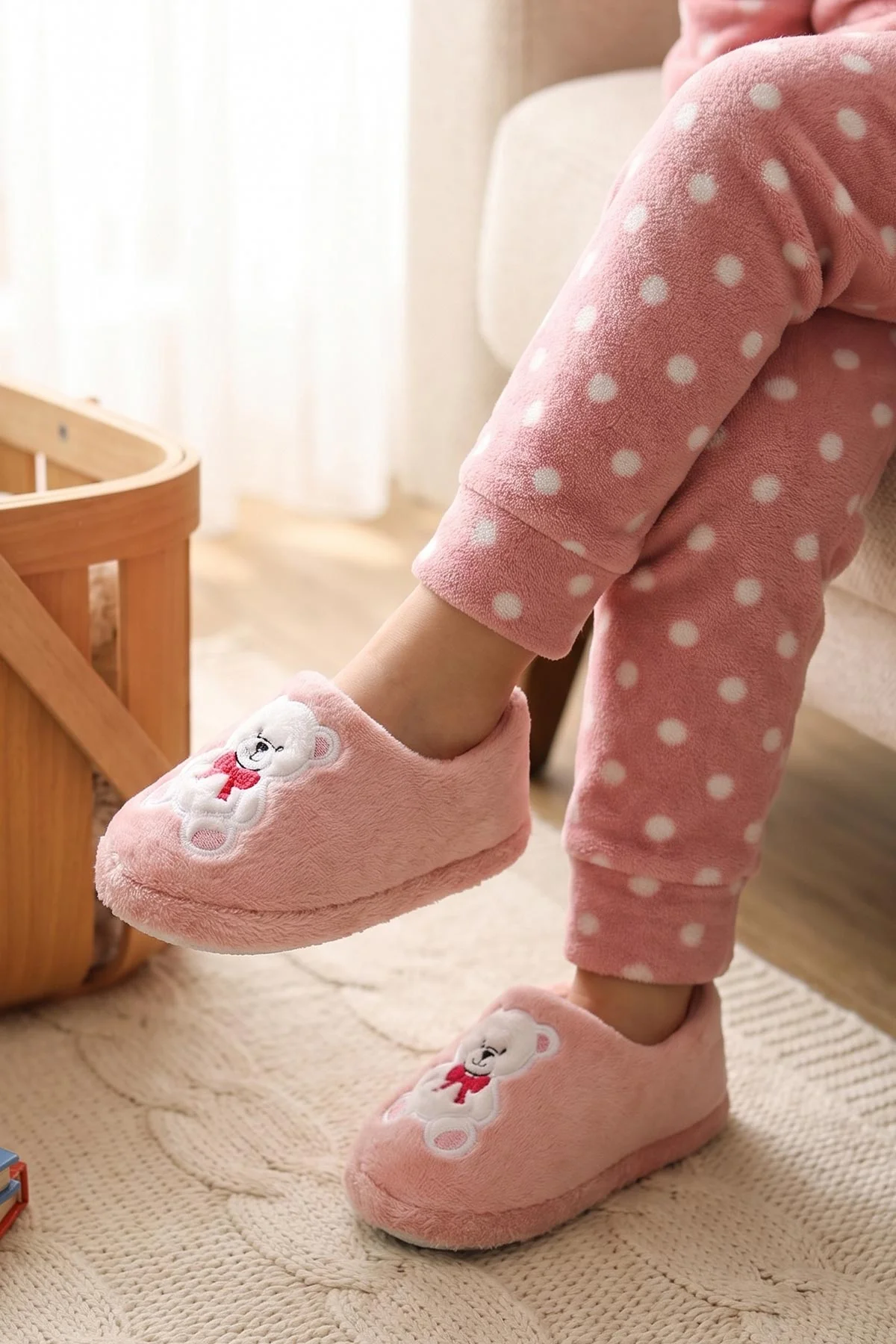 Pudra ( 25 - 30 ) Peluş Figürlü Çocuk Panduf 496288