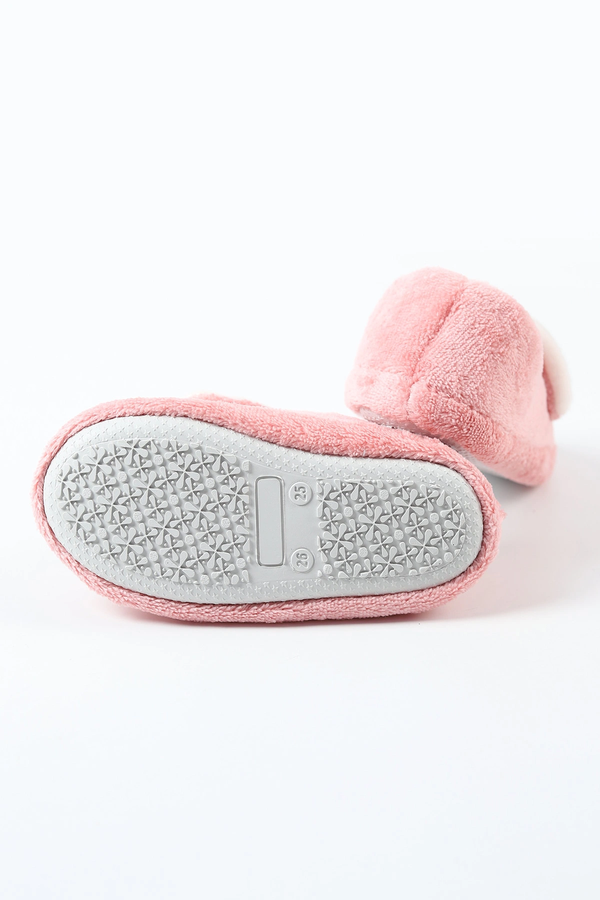 Pudra ( 25 - 30 ) Peluş Figürlü Kız Çocuk Panduf 488259