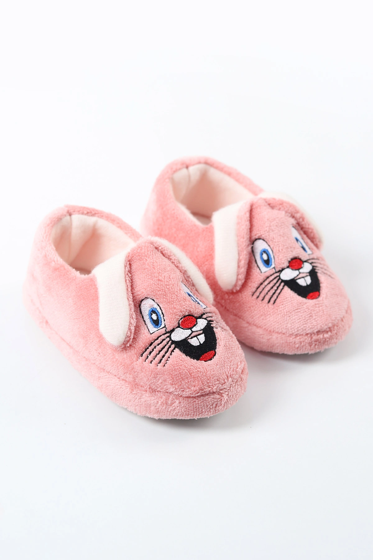 Pudra ( 25 - 30 ) Peluş Figürlü Kız Çocuk Panduf 488259
