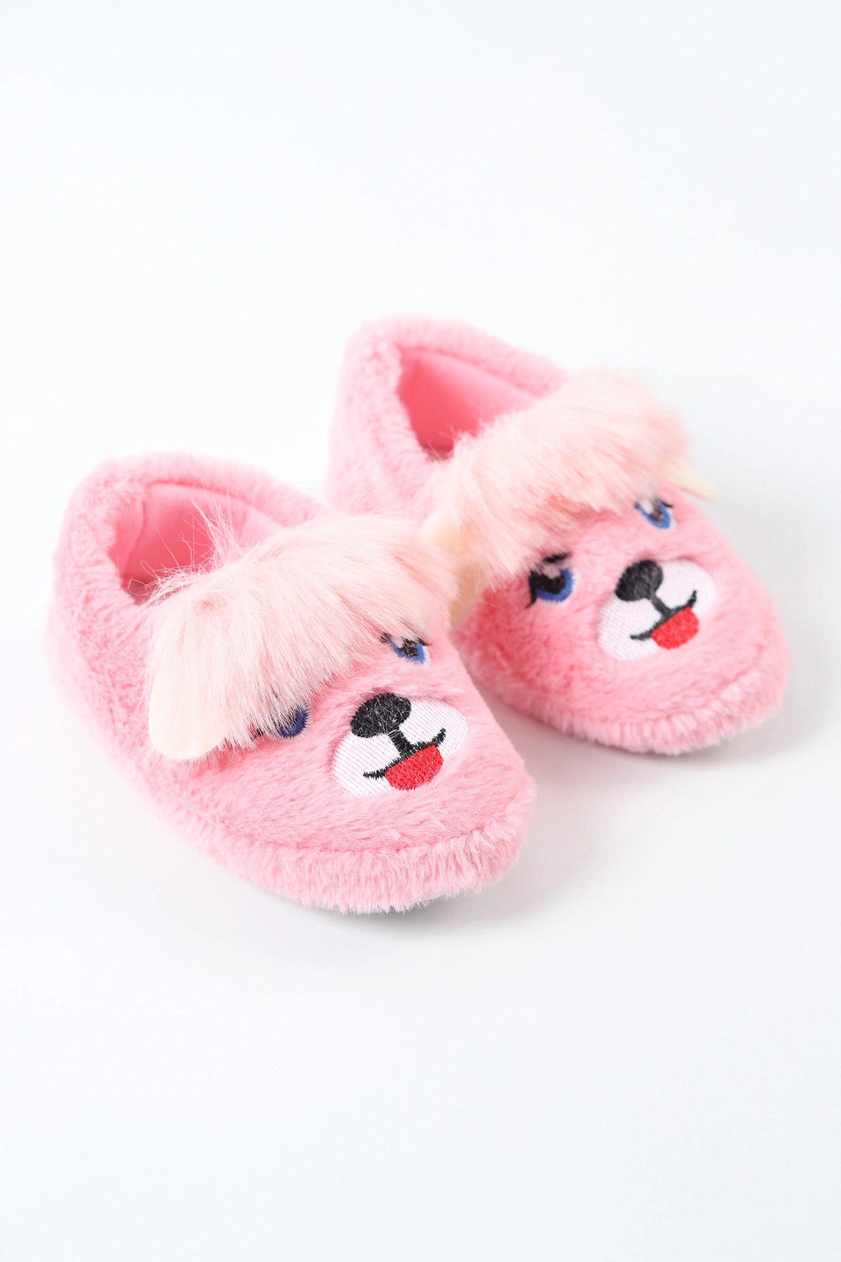 Pudra ( 25 - 30 ) Peluş Figürlü Kız Çocuk Panduf 488273