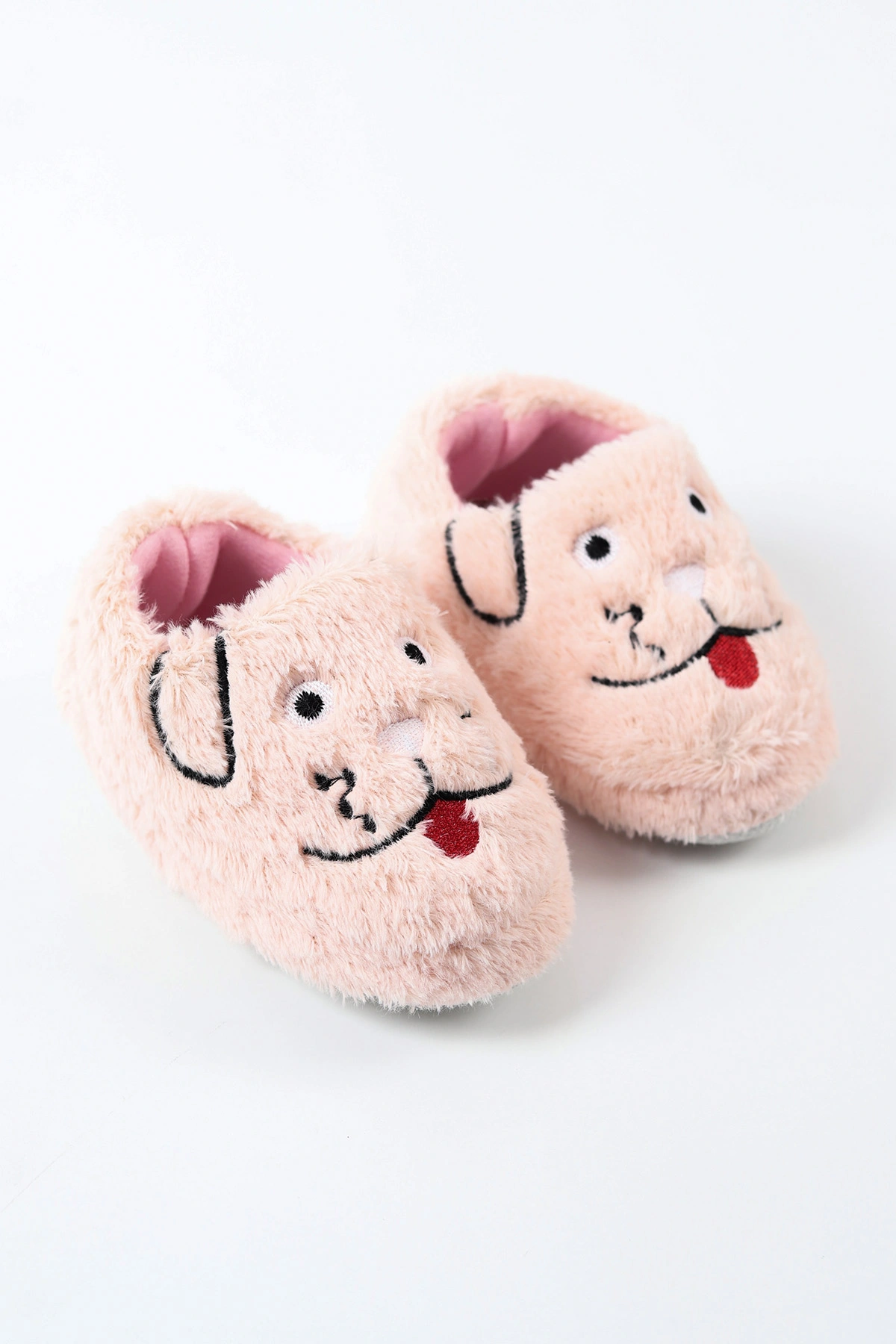 Pudra ( 25 - 30 ) Peluş Figürlü Kız Çocuk Panduf 488293