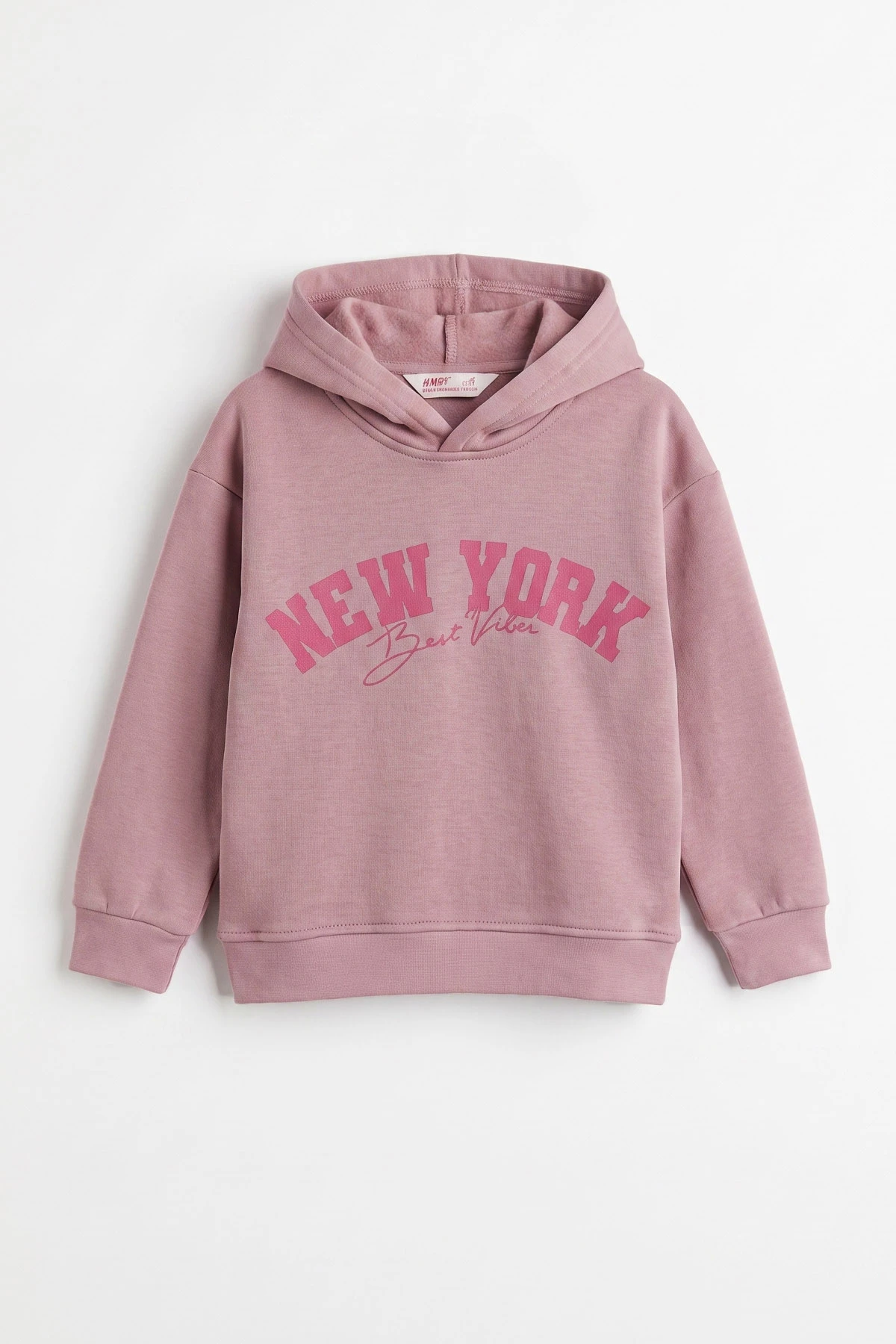 Pudra (3-12 Yaş) Baskılı 3 İp Şardonlu Kapüşonlu Kız Çocuk Sweatshirt 473950