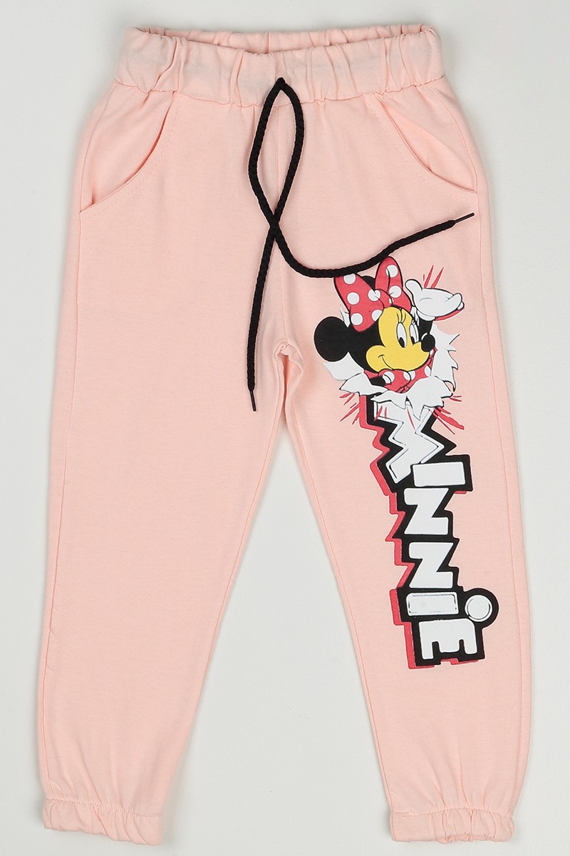 Pudra (3-8 Yaş) Minnie Mouse Baskılı Kız Çocuk Eşofman 89258