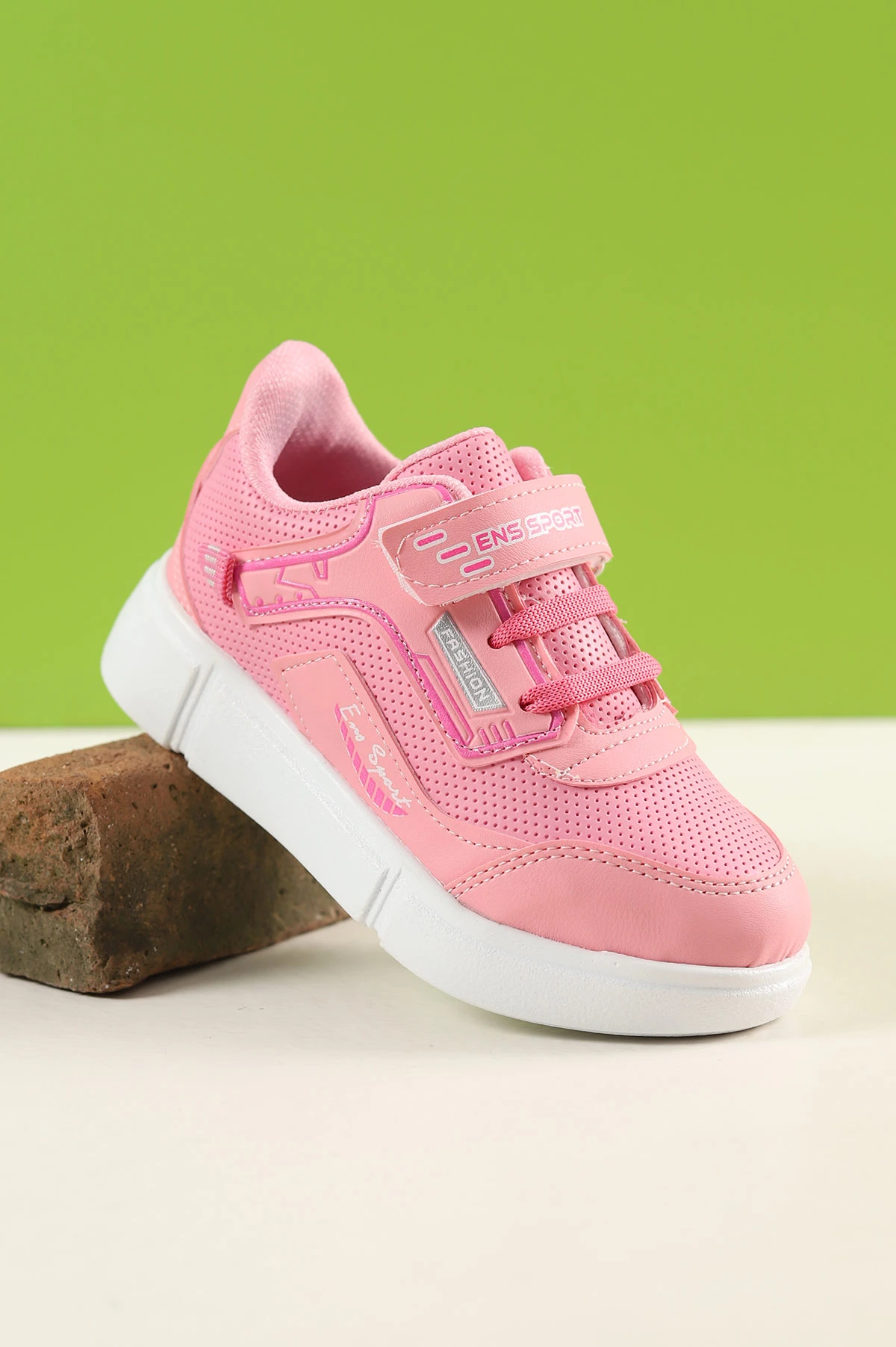 Pudra (31-35 Filet) Kalın Taban Cırtlı Kız Çocuk Spor Ayakkabı 228000