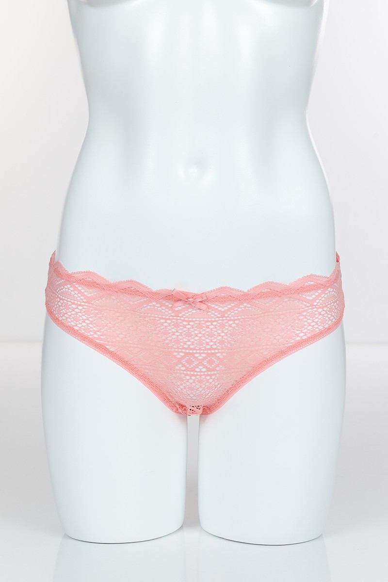 Pudra 4280 Bikini Ön Kareli Bant Arka Pamuk Külot 101756