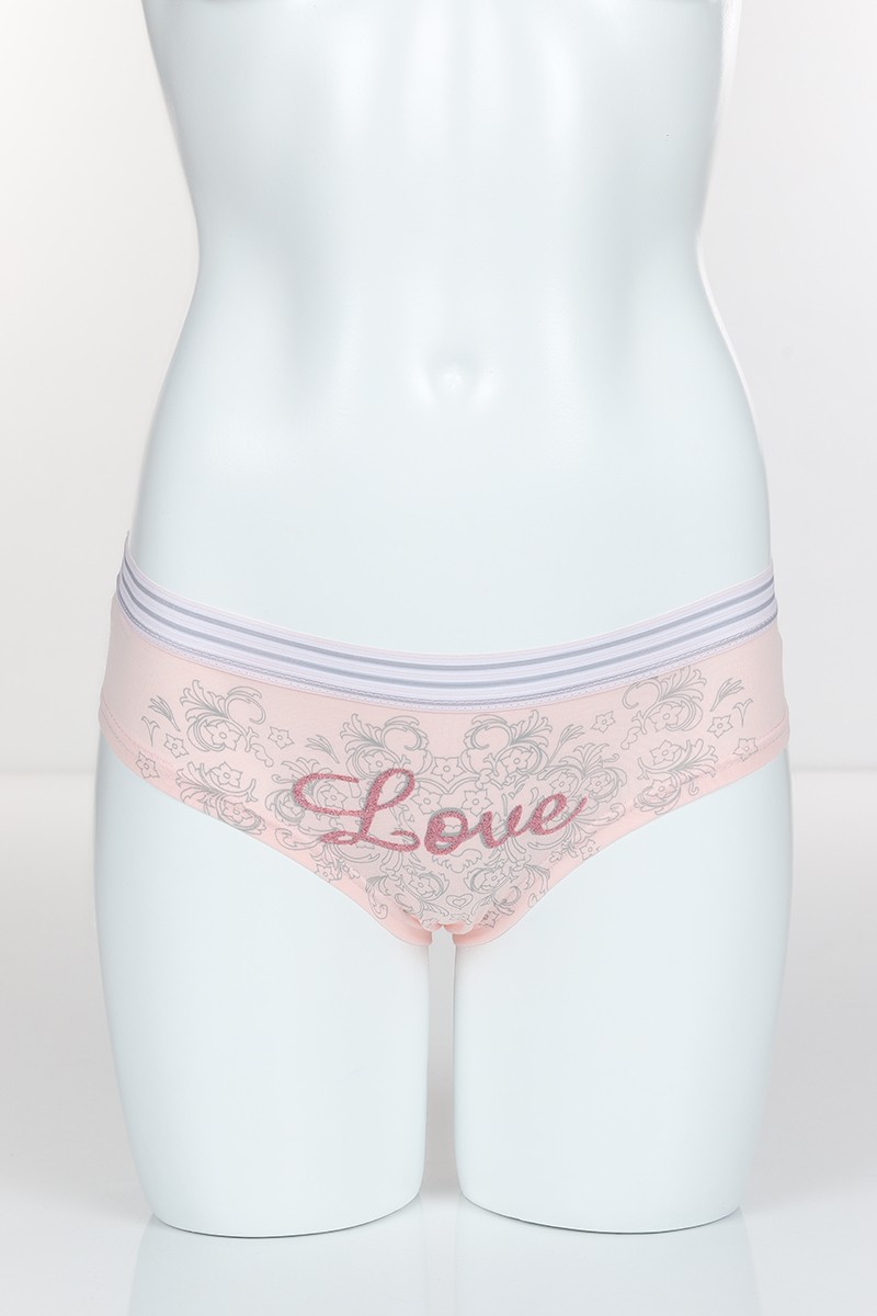 Pudra 4317 Hip Boxer Pamuk Love Baskılı Külot 102253