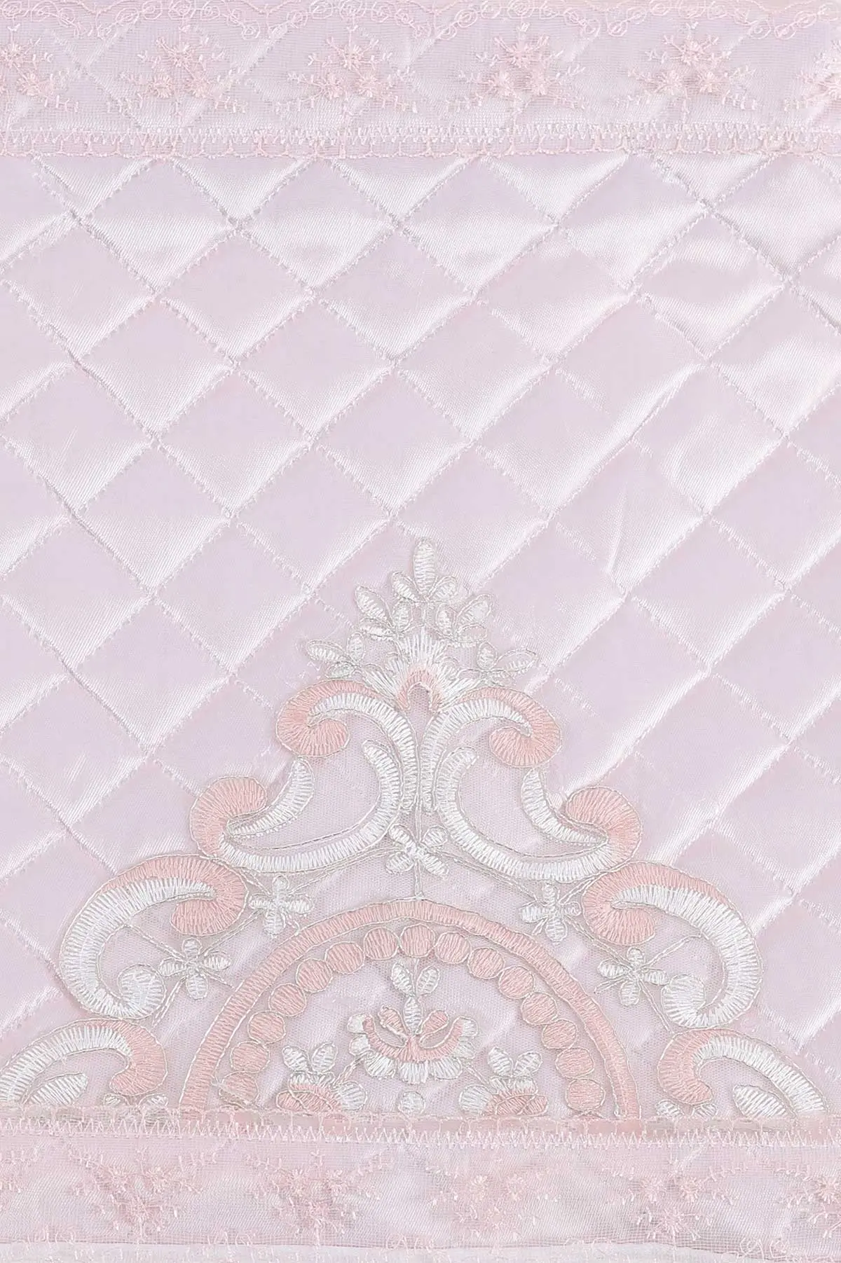 Pudra 47x42x17.5 Cm Dantelli Nakışlı Saten Bohça Hurç 414836
