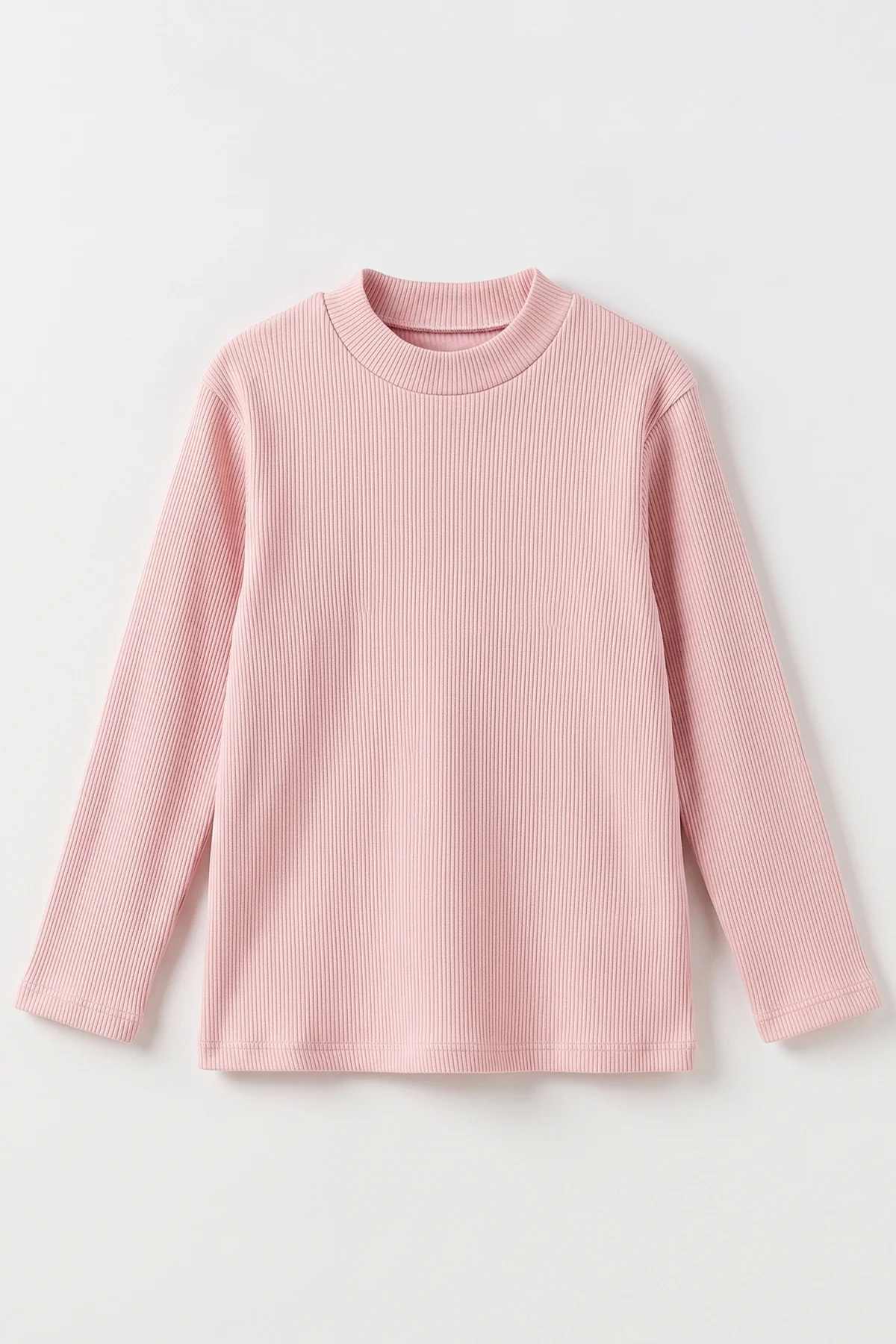 Pudra (5-12 Yaş) Yarım Balıkçı Yaka Kaşkorse Kız Çocuk Body Sweatshirt 493042