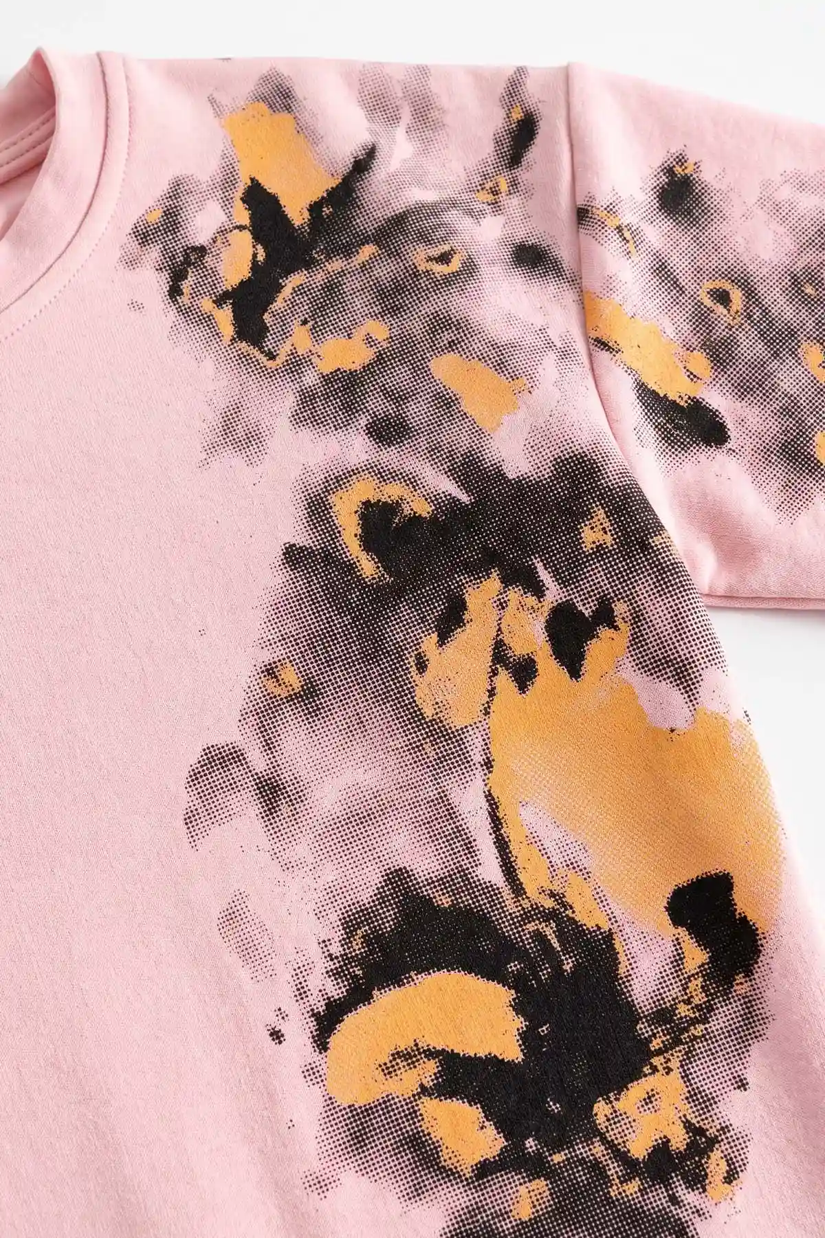 Pudra (5-12 Yaş)Batik Boyalı Modal Kumaş  Kız Çocuk 2'li Takım 490958