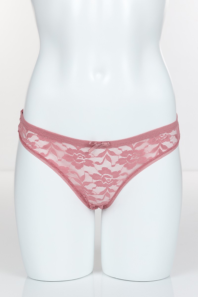 Pudra 6384 Bikini Ön Dantel Arka Pamuk Külot 102312