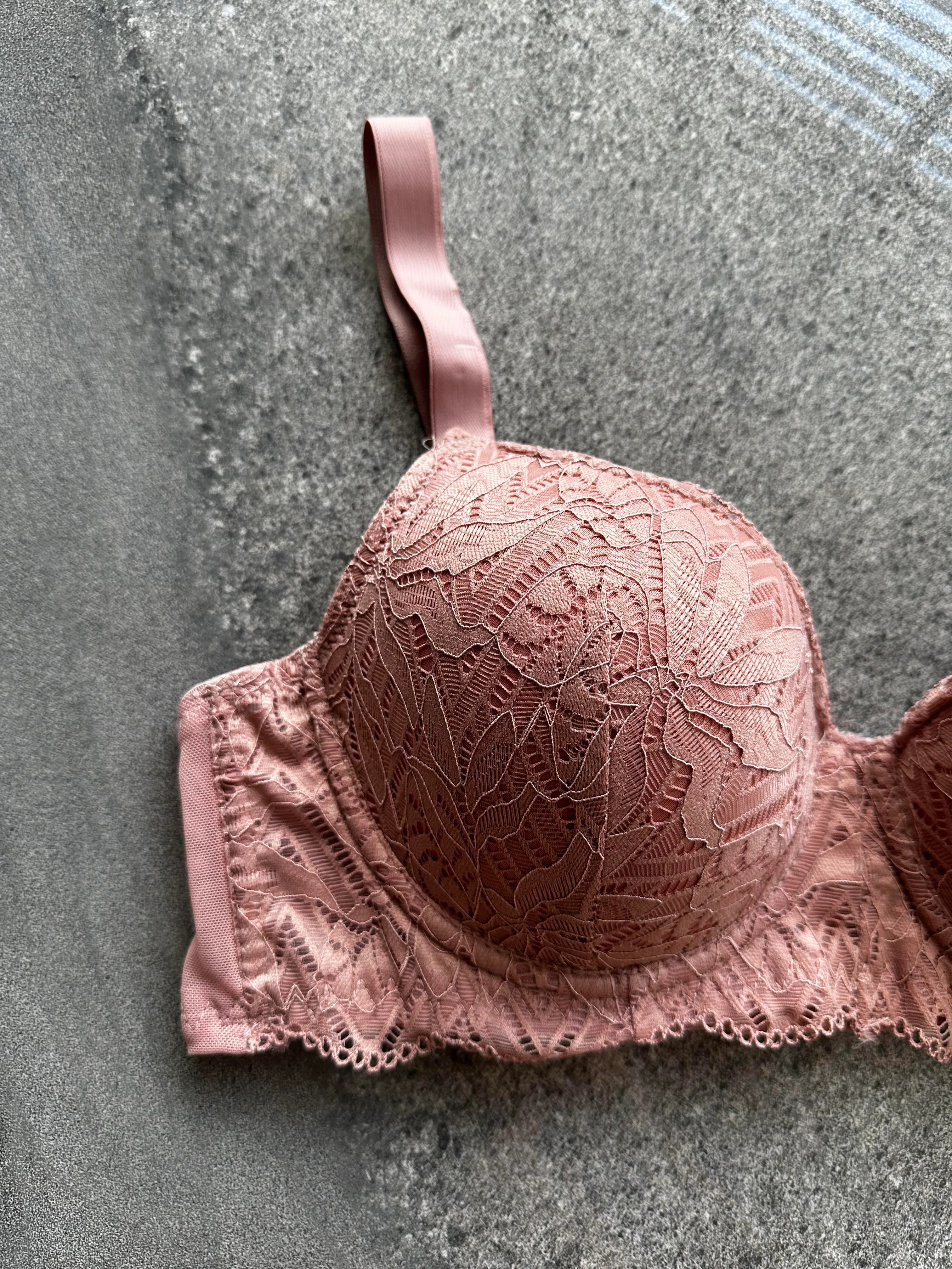 Pudra 676 Dantelli Desteksiz C Kap Sütyen Takımı 215383