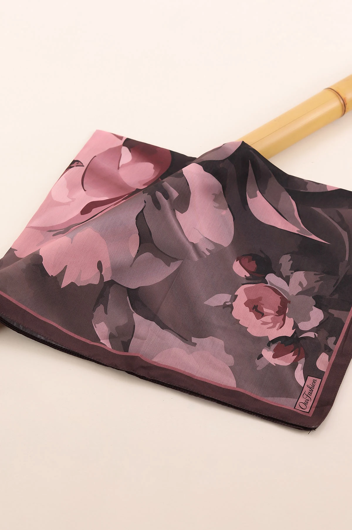Pudra 75x180 Cm Our Fashion Dijital Baskılı Desenli Soft Şal 408609