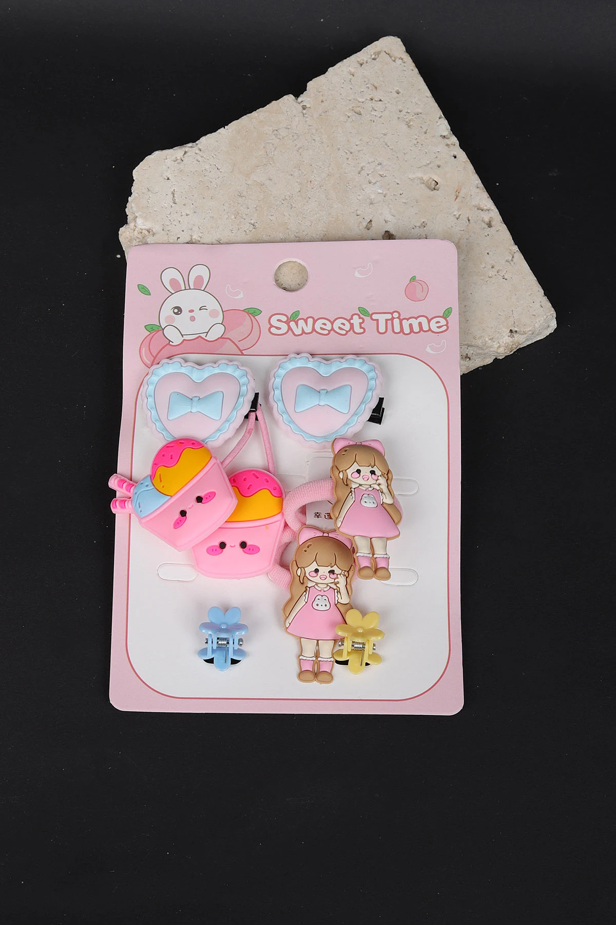Pudra 8'li Figürlü Çocuk Toka Seti 308344