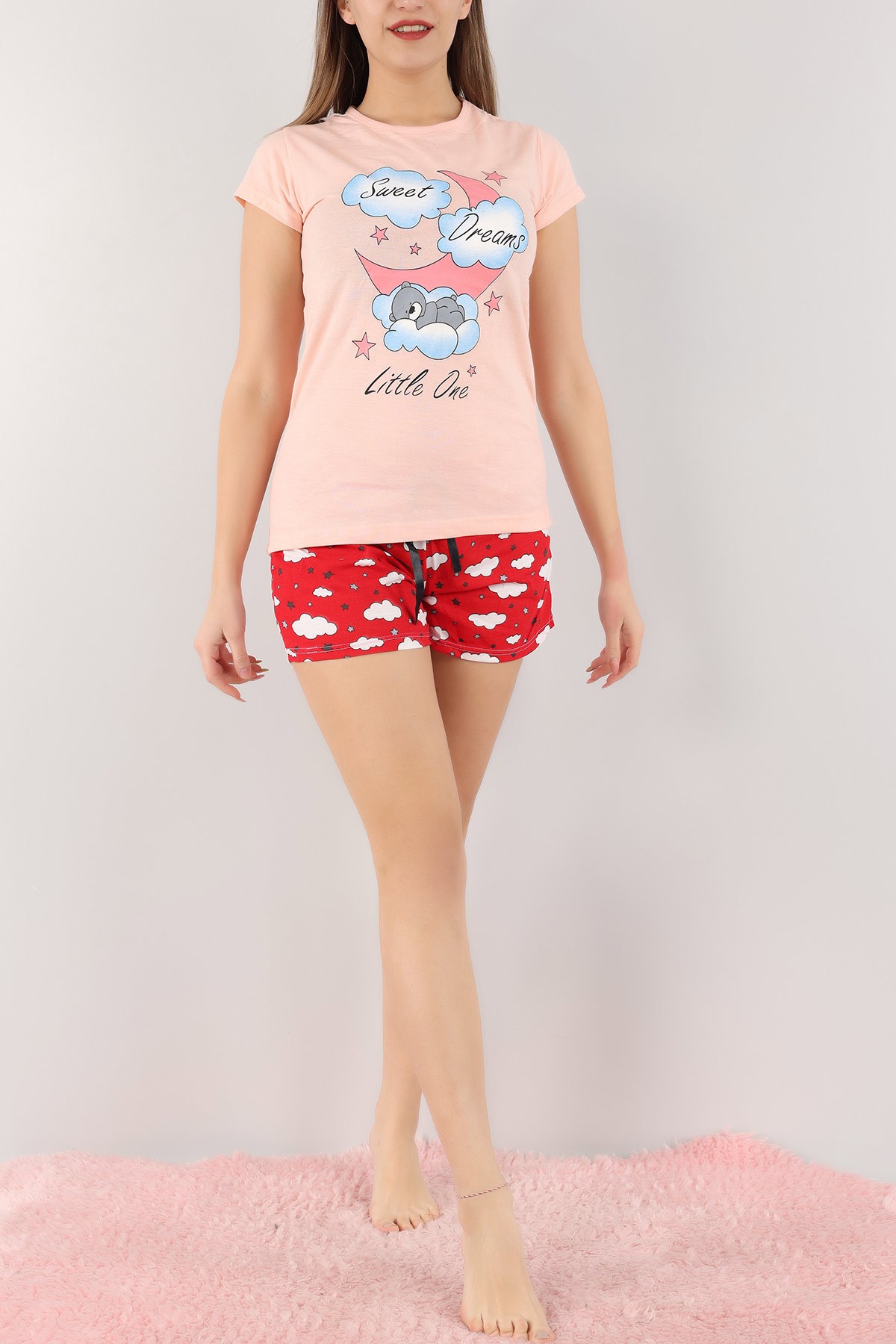 Pudra Baskılı Bayan Pijama Takımı 165728