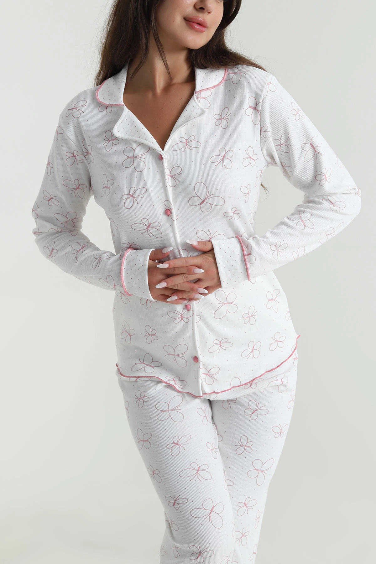 Pudra Berlin Uzun Kol Kadın Pijama Takımı 484521