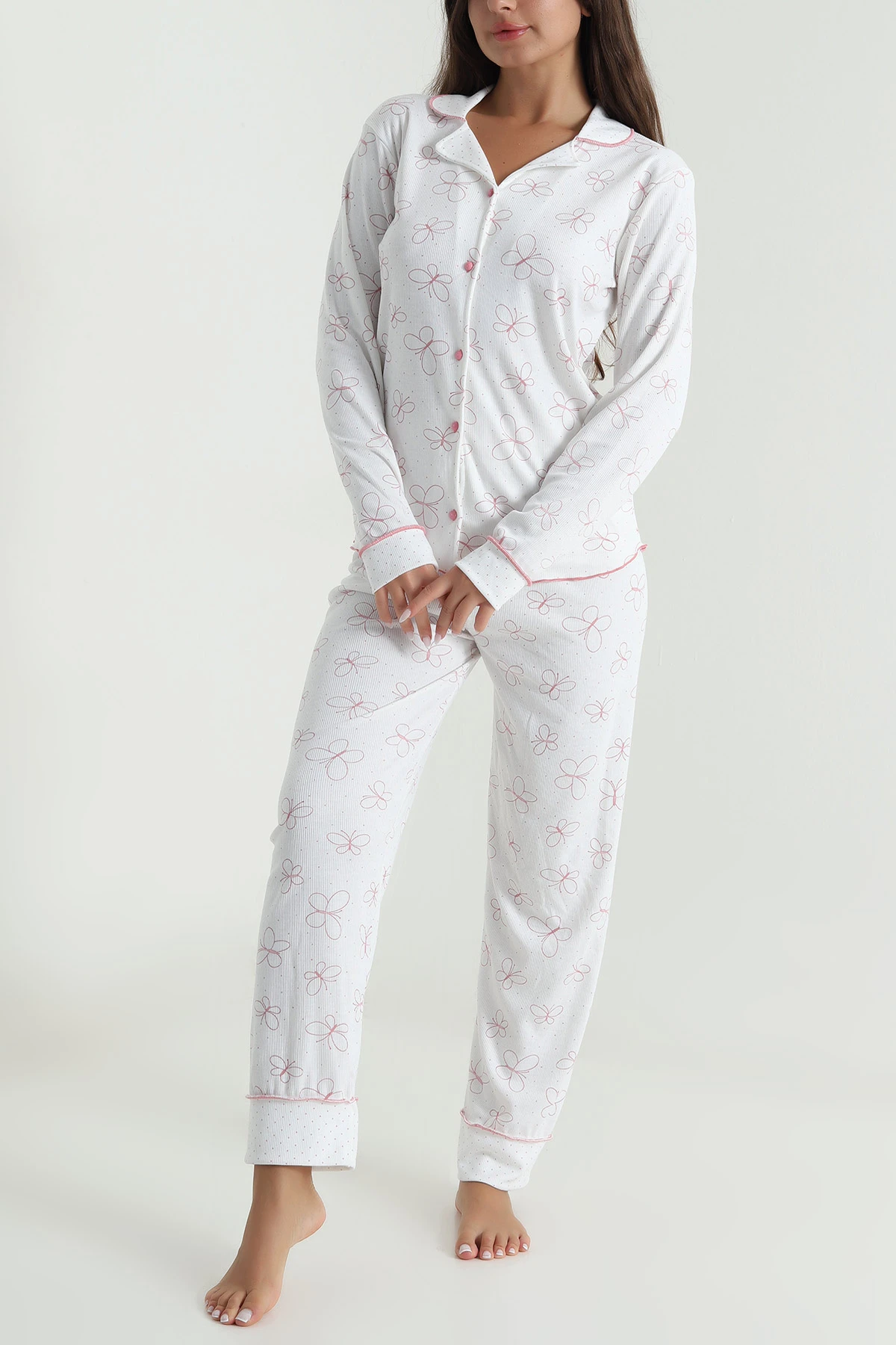 Pudra Berlin Uzun Kol Kadın Pijama Takımı 484521
