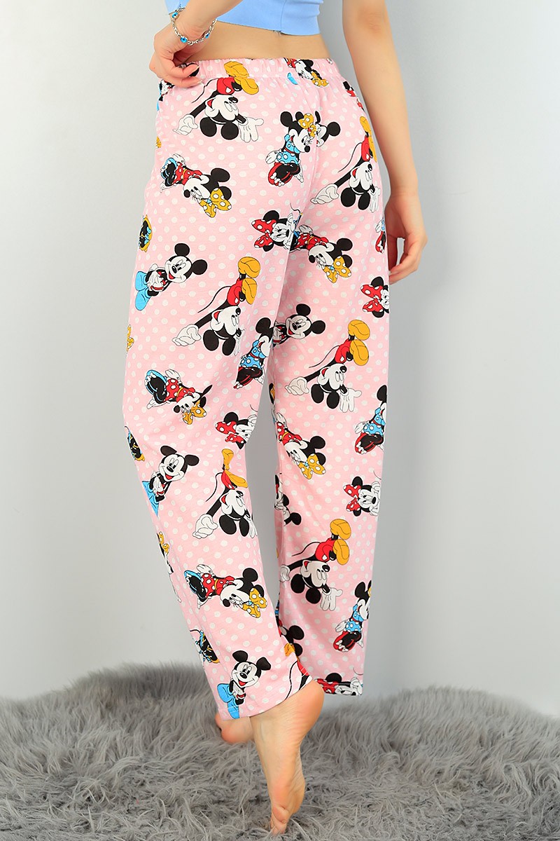 Pudra Desenli Bayan Pijama Altı 71632