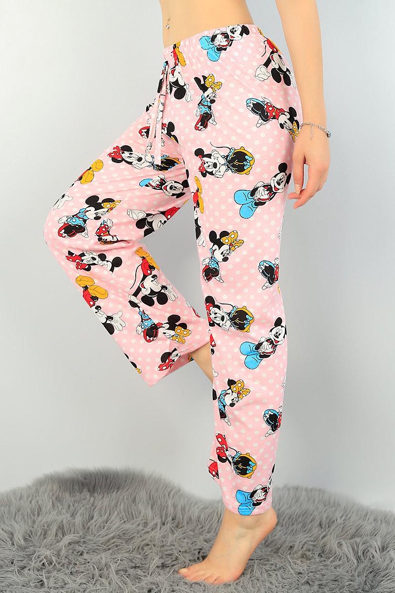 Pudra Desenli Bayan Pijama Altı 71632