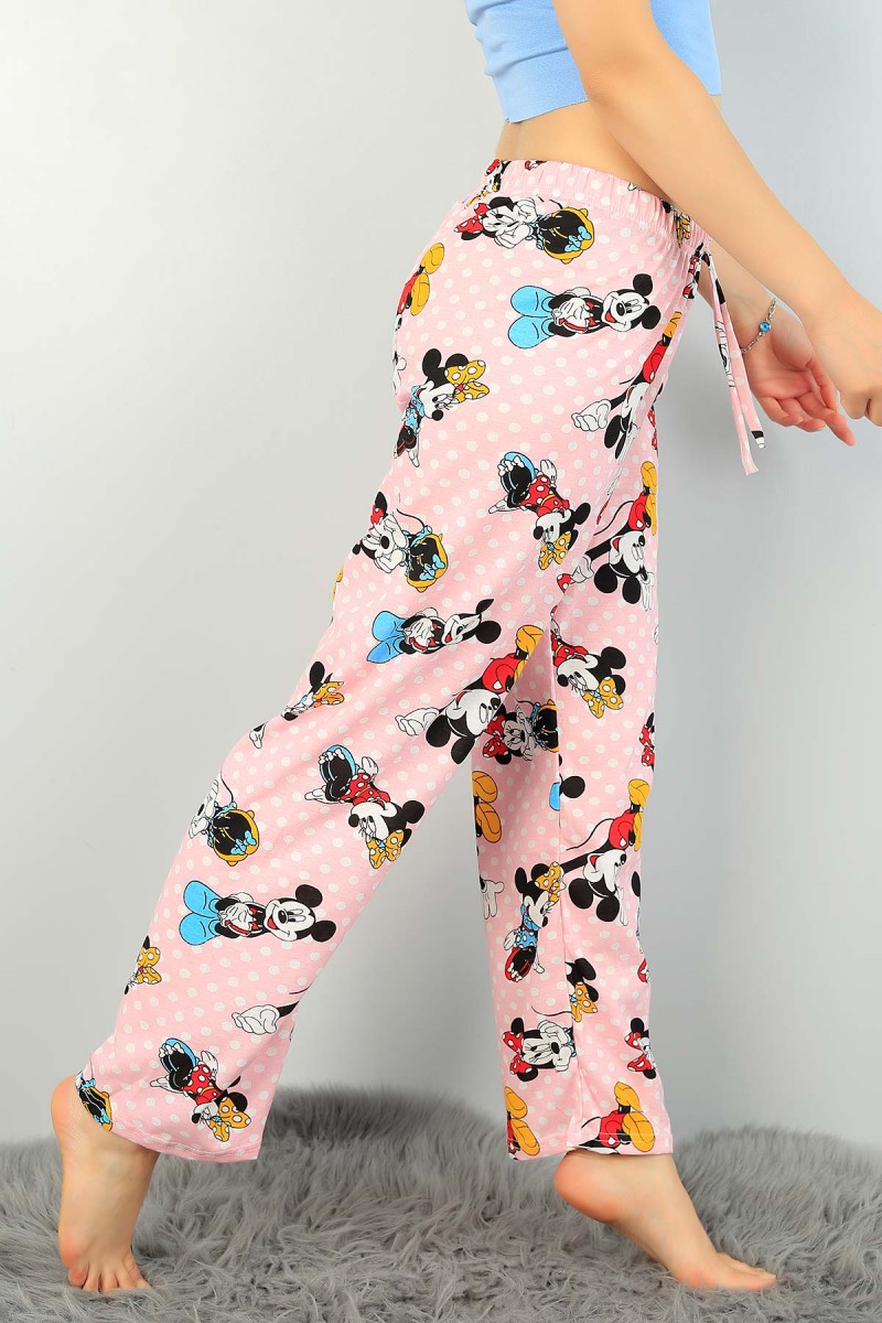 Pudra Desenli Bayan Pijama Altı 71632
