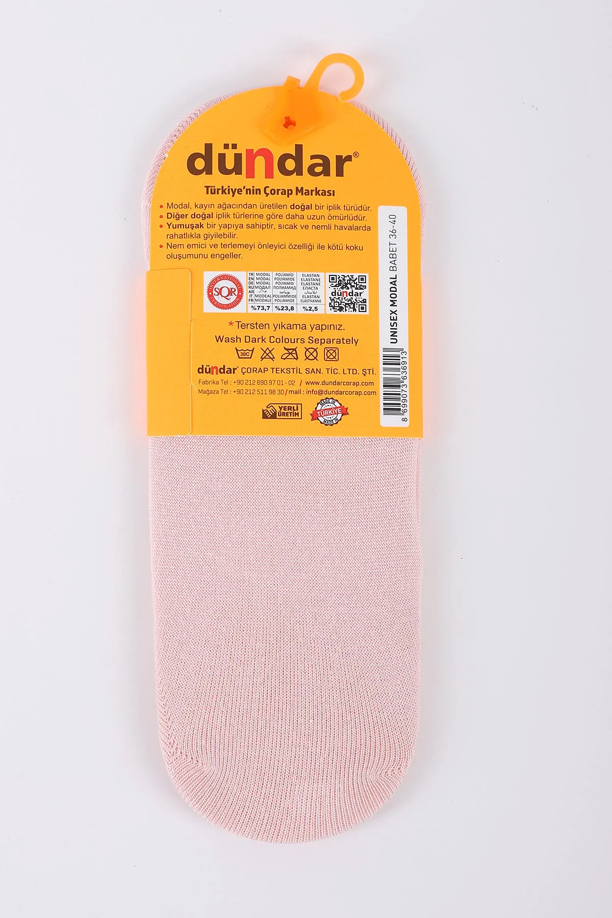 Pudra Dört Mevsim Kadın Modal Babet Çorap 36-40 422924