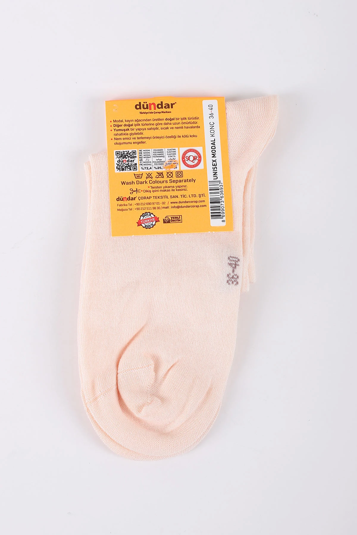 Pudra Dört Mevsim Kadın Modal Konç Çorap 36-40 422966