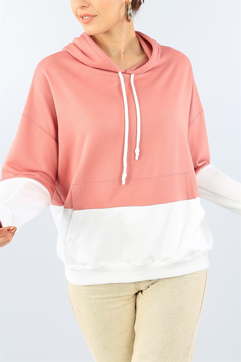 Pudra Eklemeli Bayan Sweat 39099