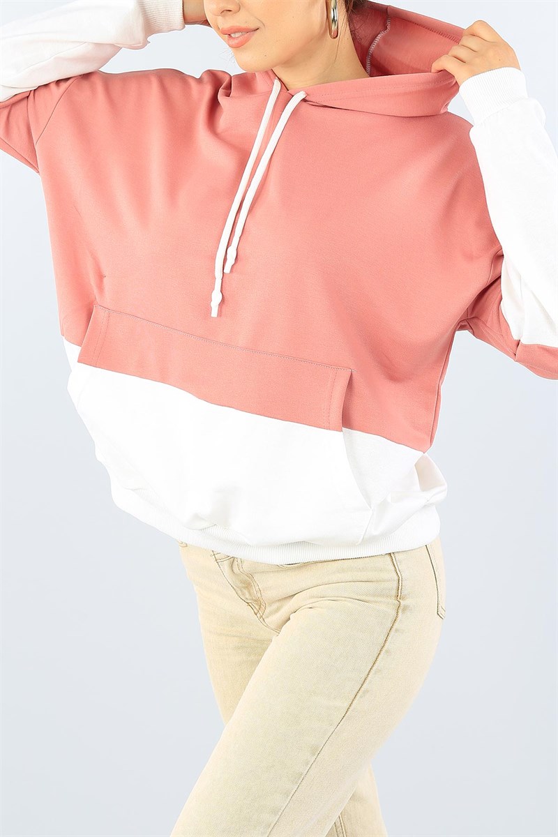 Pudra Eklemeli Bayan Sweat 39099