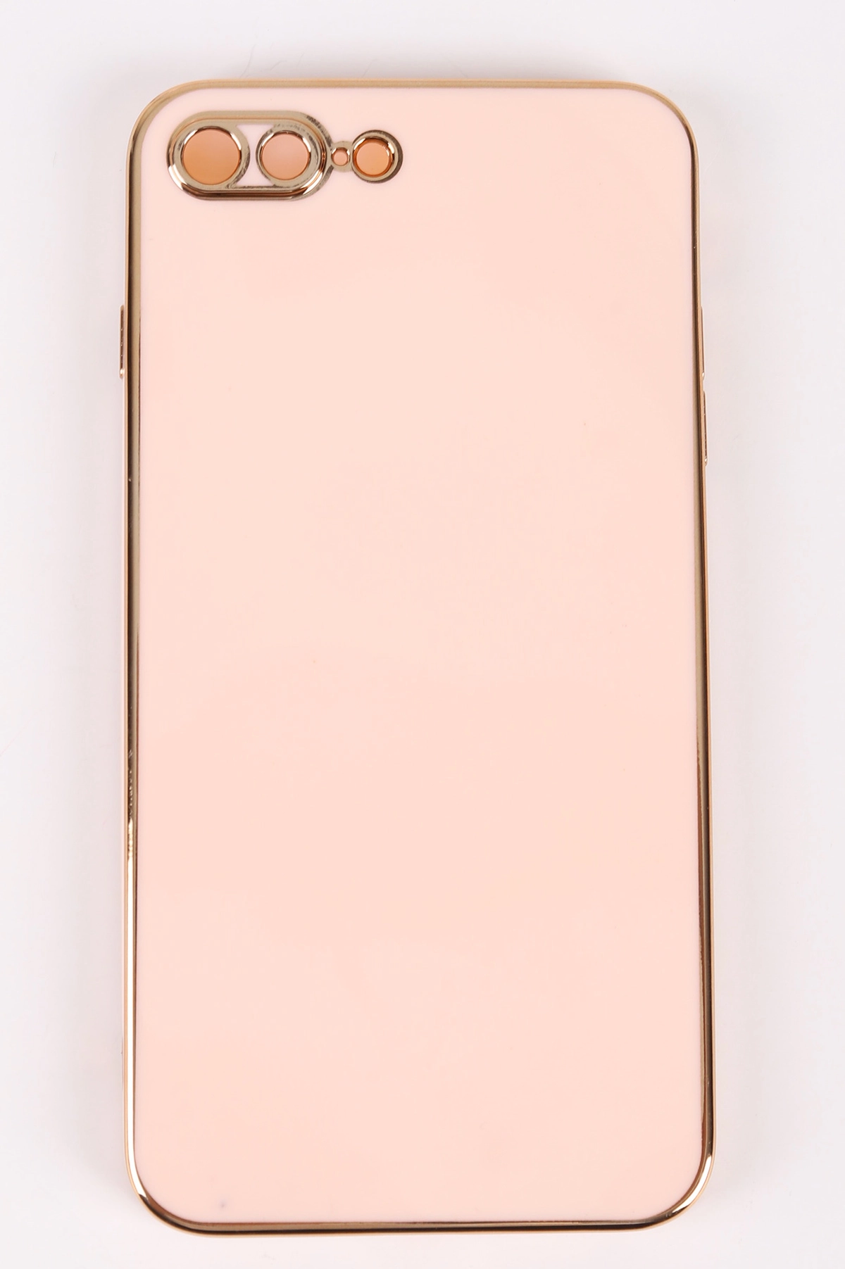 Pudra İphone 8 Plus Uyumlu Kamera Korumalı Tpu Silikon Telefon Kılıfı 467024