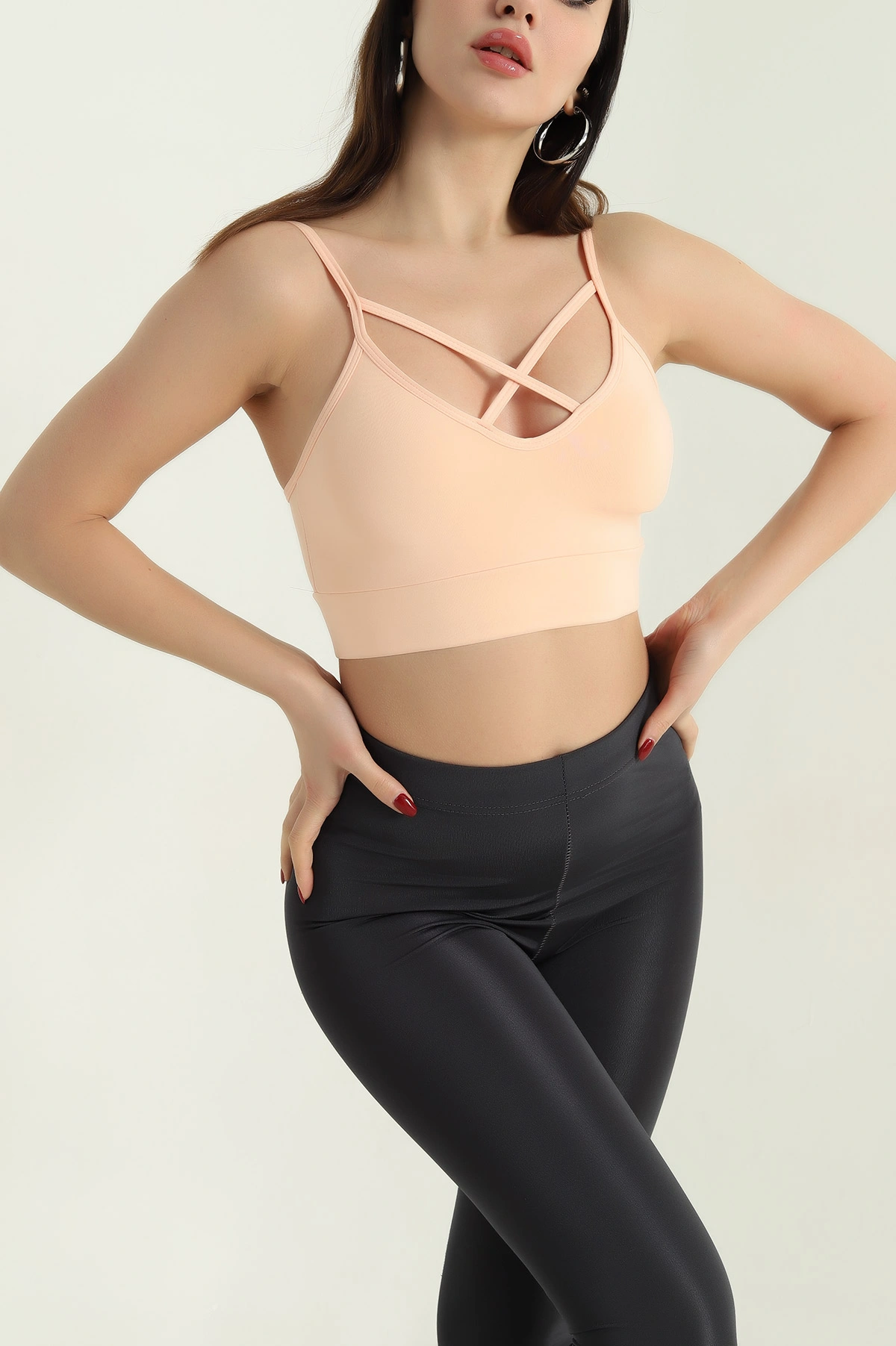 Pudra Kaplı İp Askılı Büstiyer 337079