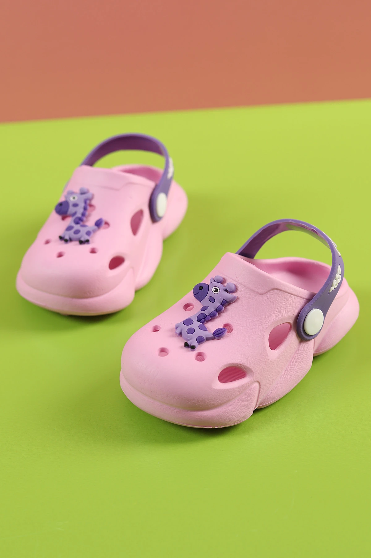 Pudra  Lila (21-26) Figürlü Eva Bebe Terlik & Sandalet 259142