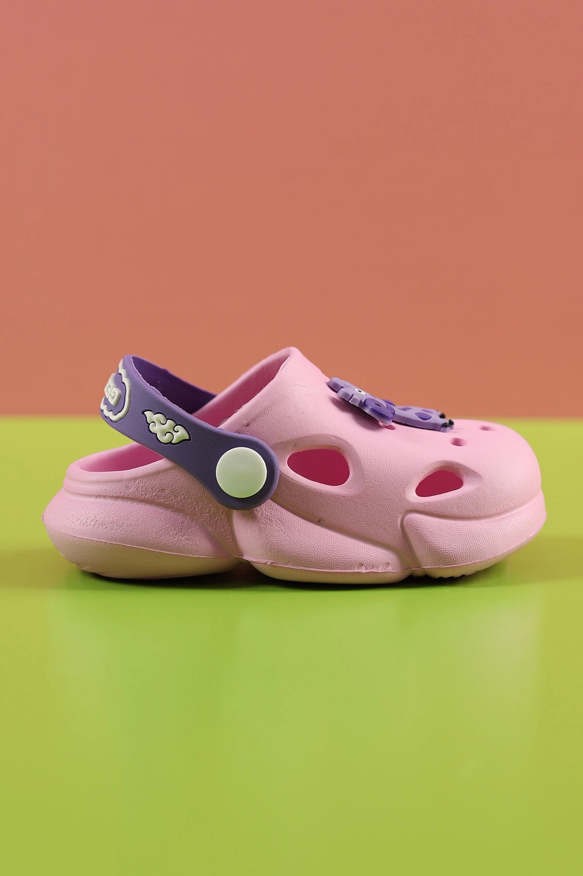 Pudra  Lila (21-26) Figürlü Eva Bebe Terlik & Sandalet 259142