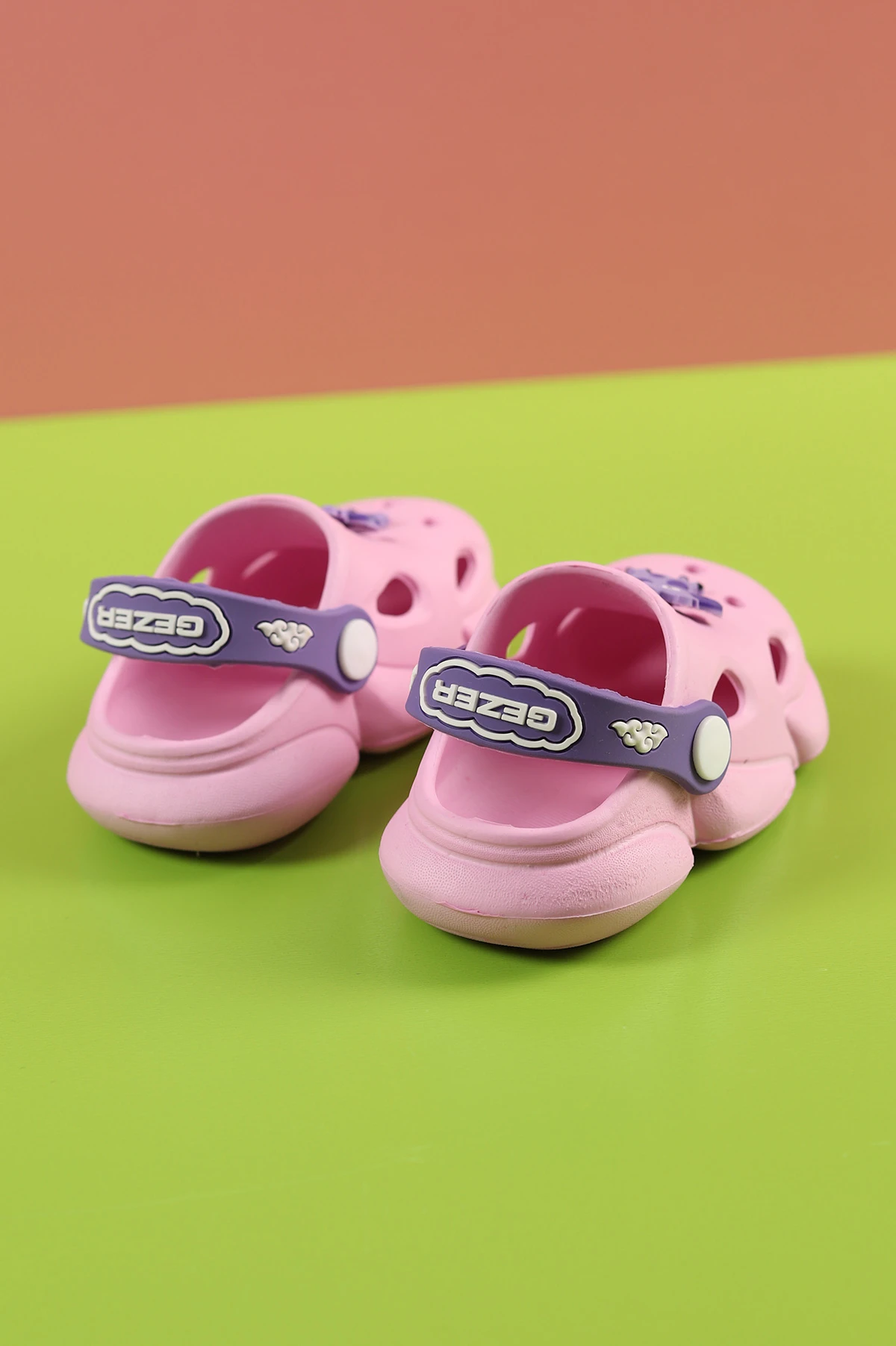 Pudra  Lila (21-26) Figürlü Eva Bebe Terlik & Sandalet 259142