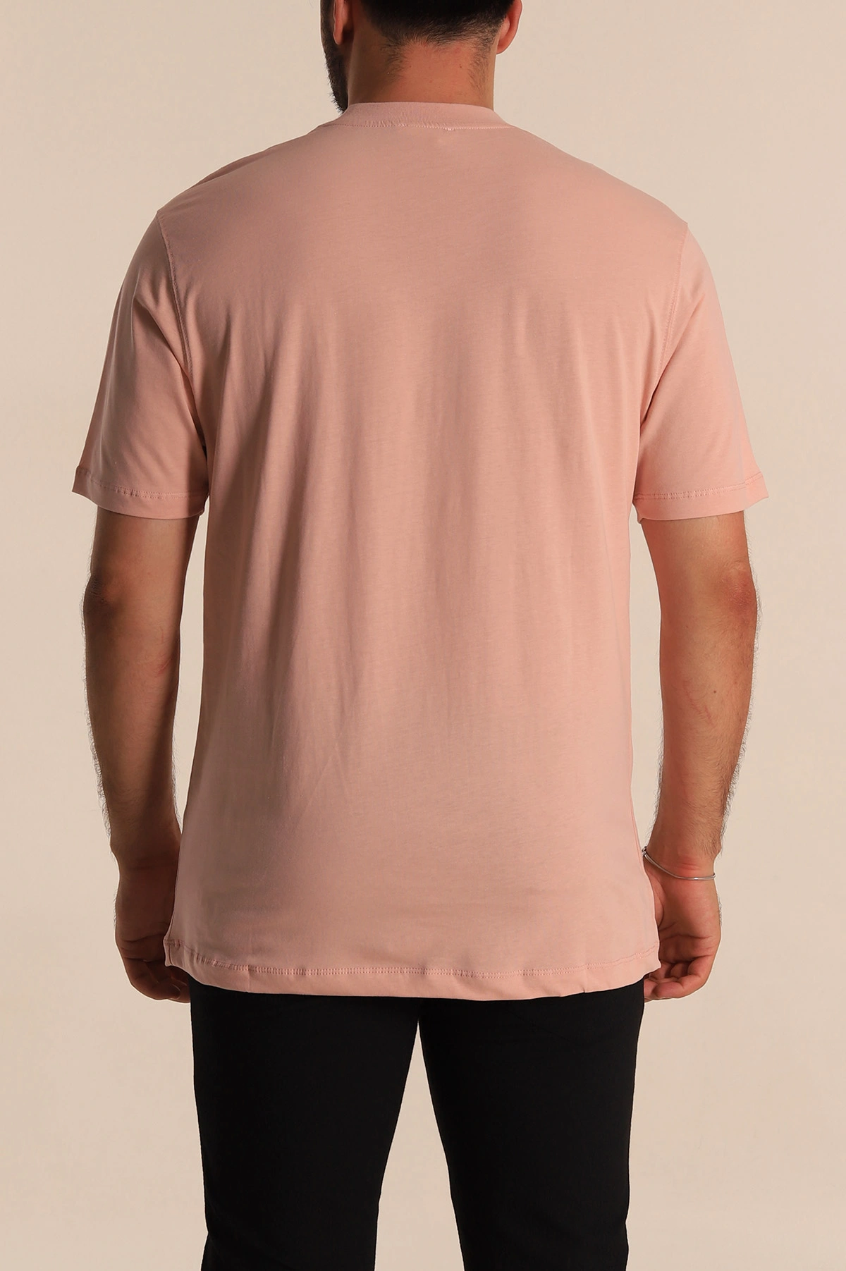 Pudra Relaxed Fit Basic Erkek Tişört 279893