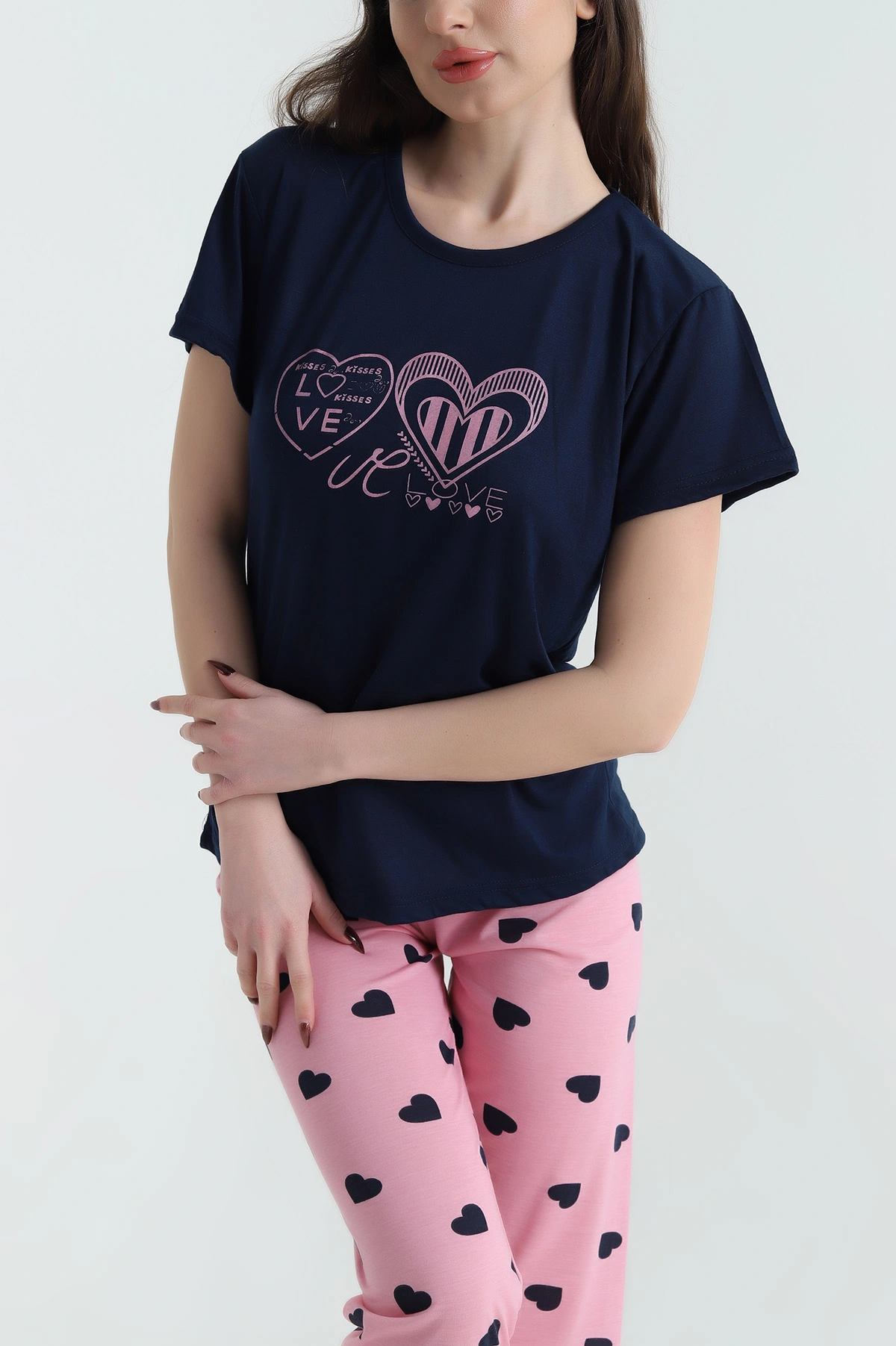 Pudra Stella Viskon Kadın Pijama Takımı 434400