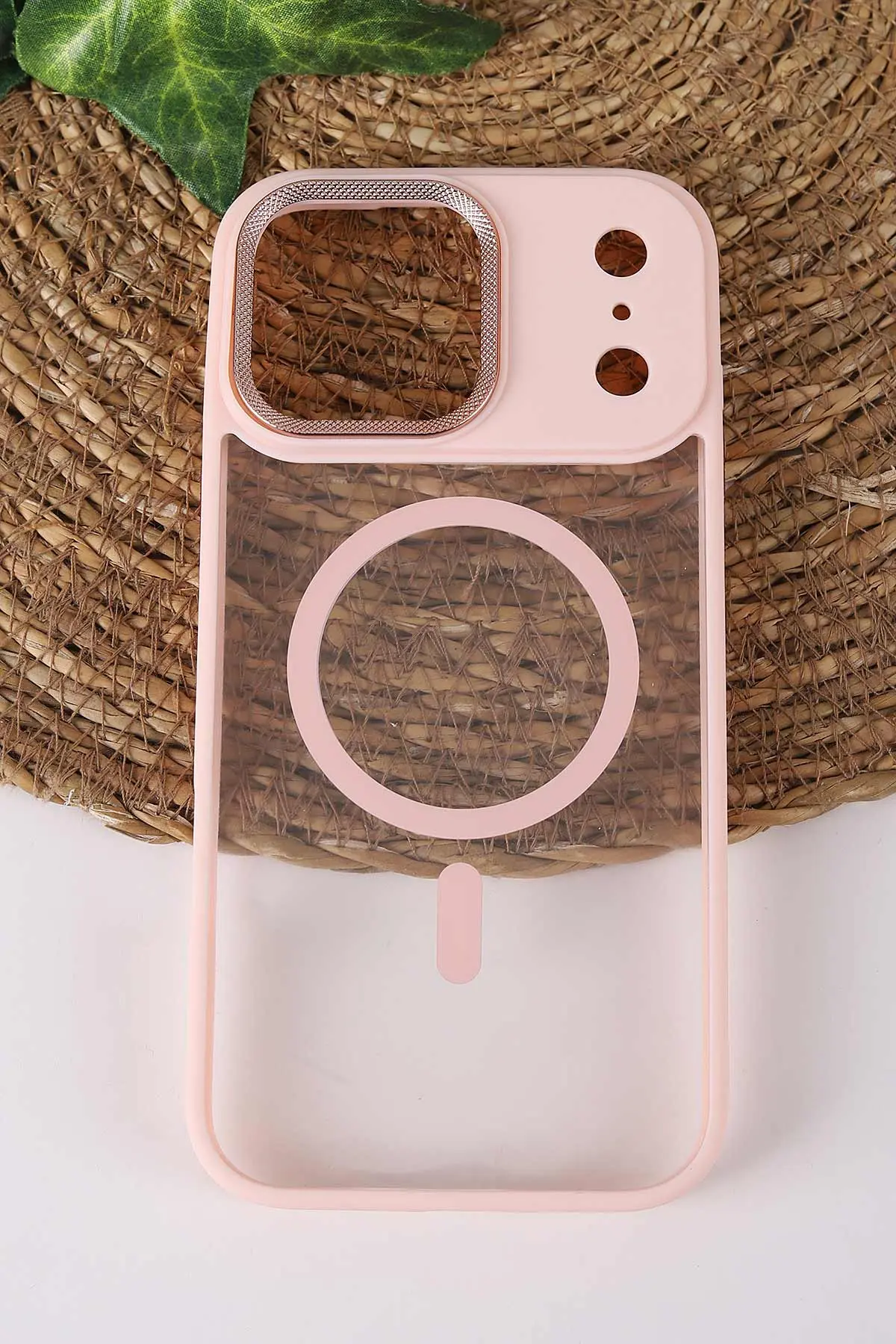 Pudra TeknoCase İPhone 17 Pro Max Uyumlu Clear Lüx Case Serisi Lens Hediyeli Sert Silikon Telefon Kılıfı 430763