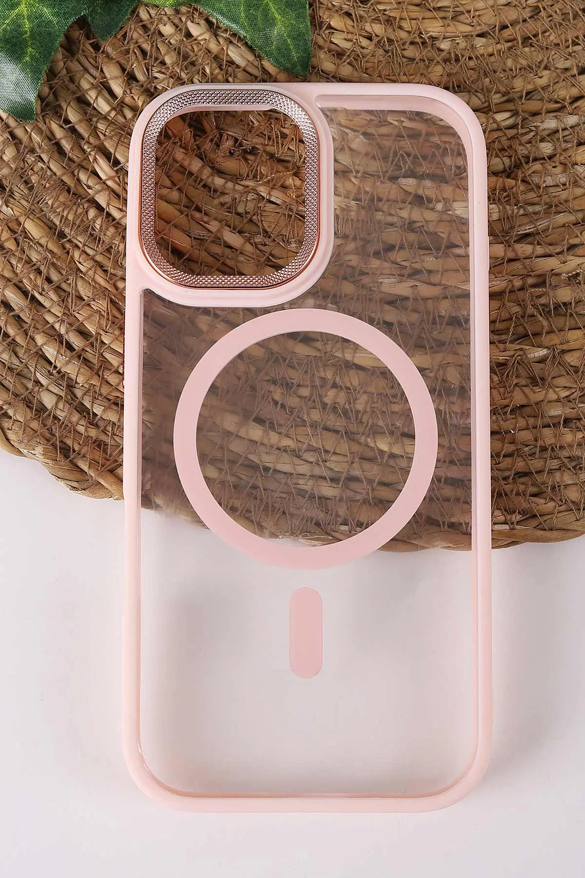 Pudra TeknoCase İPhone 17 Uyumlu Clear Lüx Case Serisi Lens Hediyeli Sert Silikon Telefon Kılıfı 430751