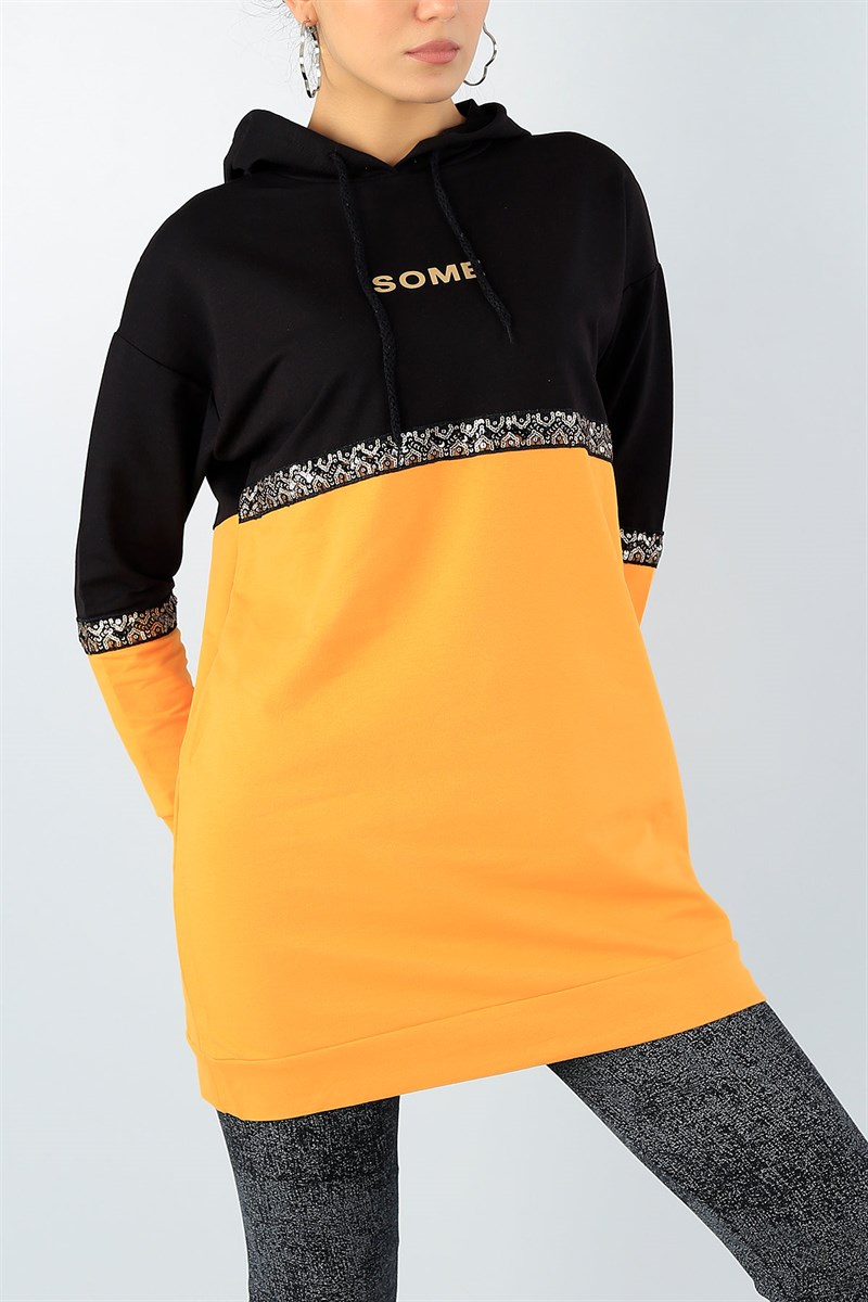 Pul Tasarımlı Likralı Tunik 44685