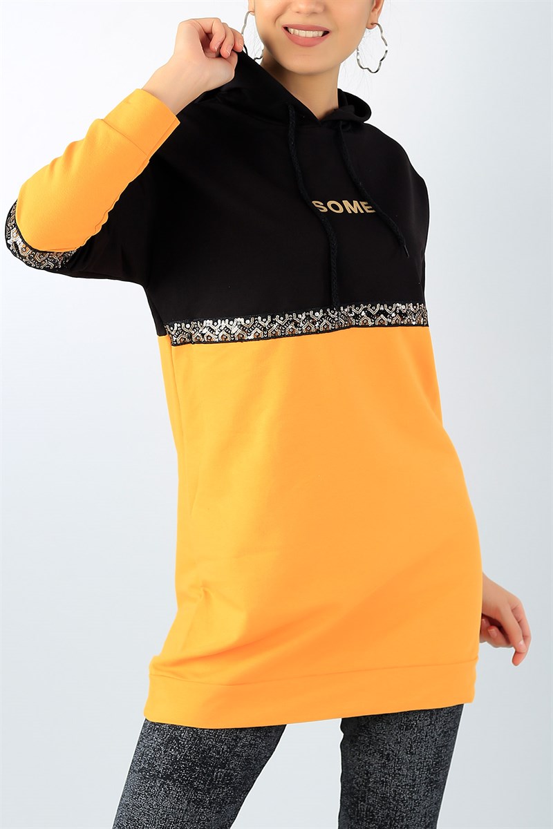 Pul Tasarımlı Likralı Tunik 44685