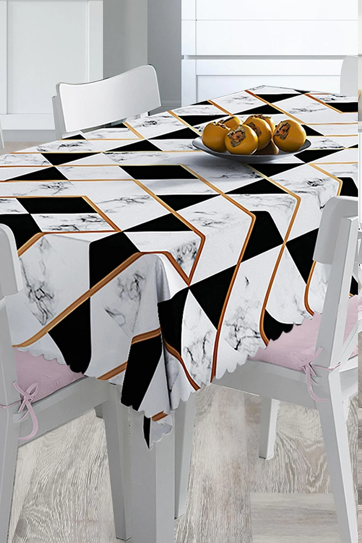Renkli 140x220 Dijital Baskılı Masa Örtüsü 212041