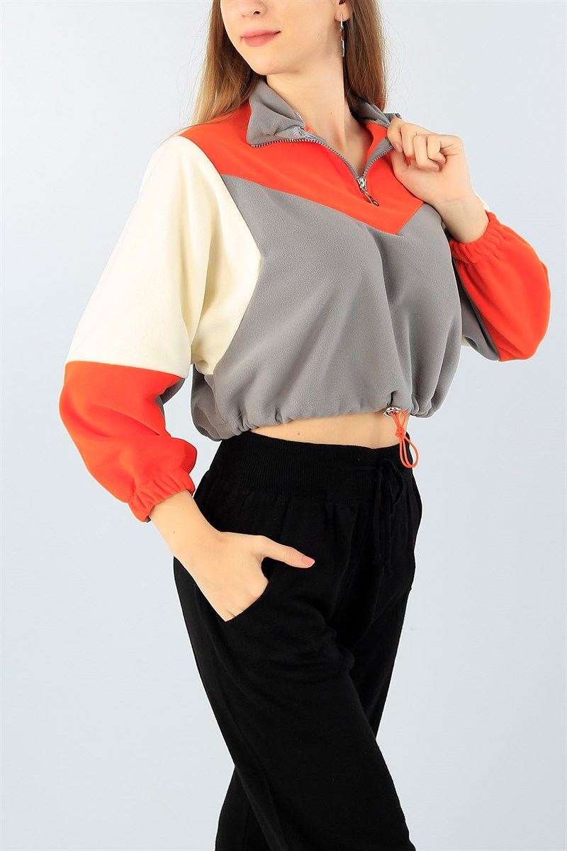 Renkli Crop Bağlamalı Polar 45762