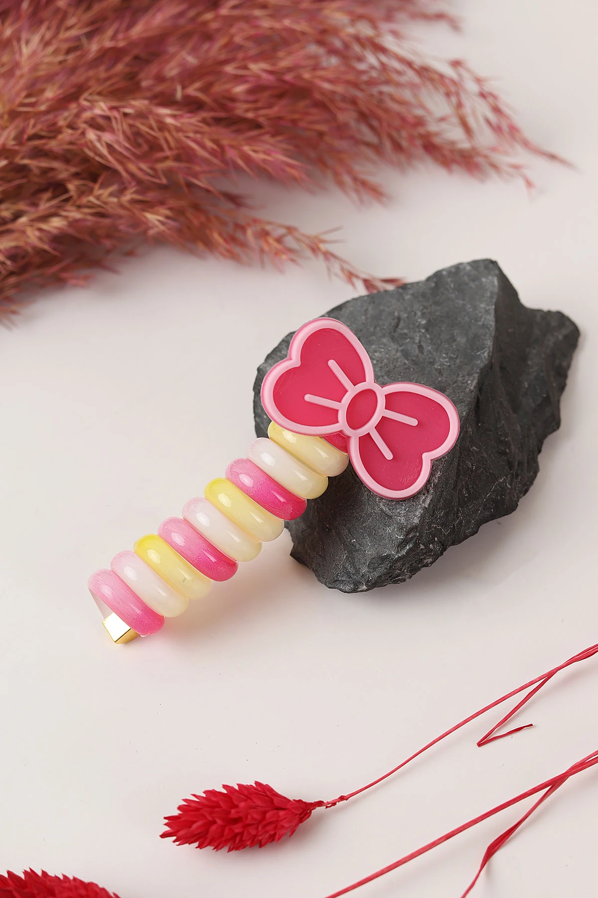 Renkli Figürlü Spiral Toka 295162