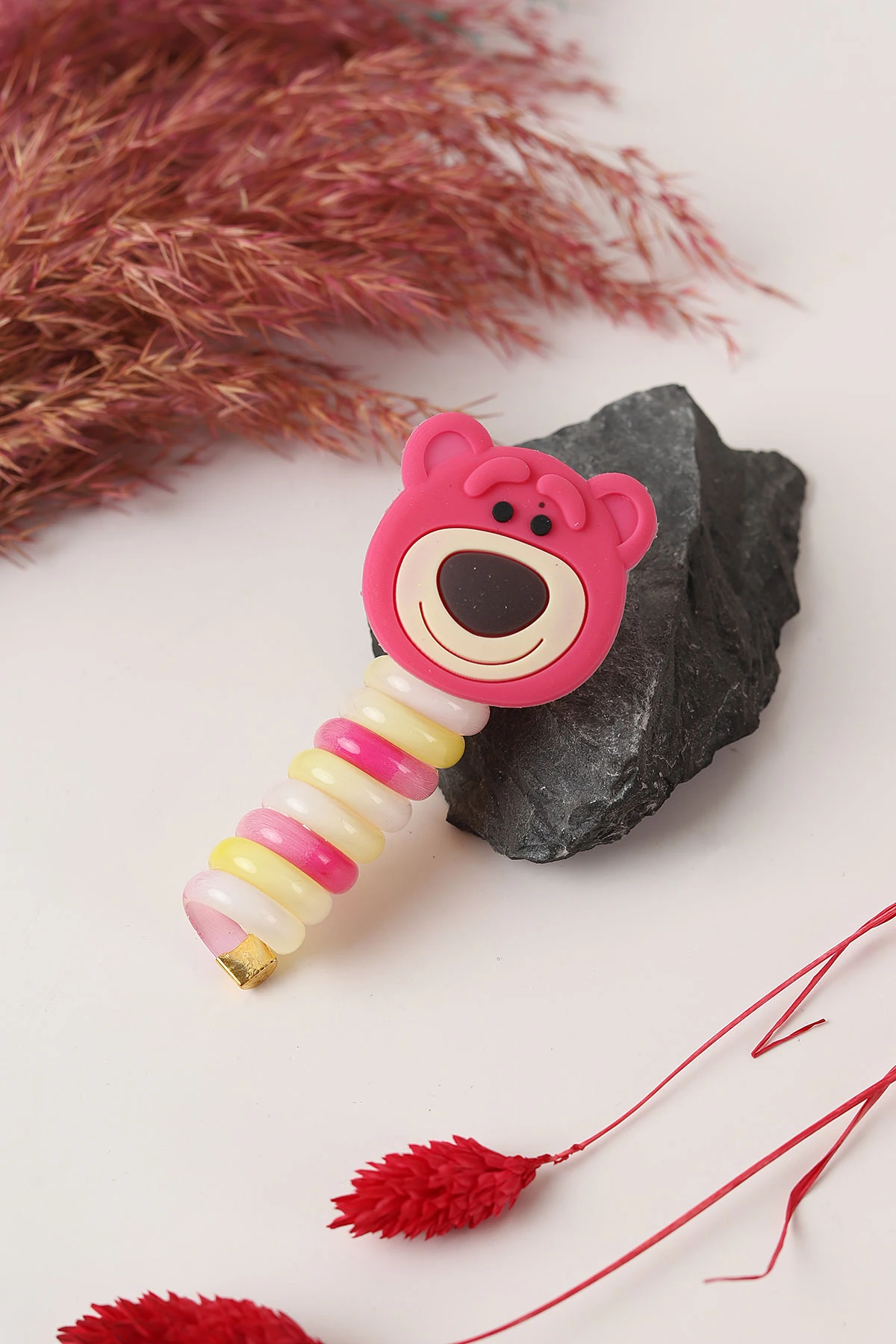 Renkli Figürlü Spiral Toka 295163