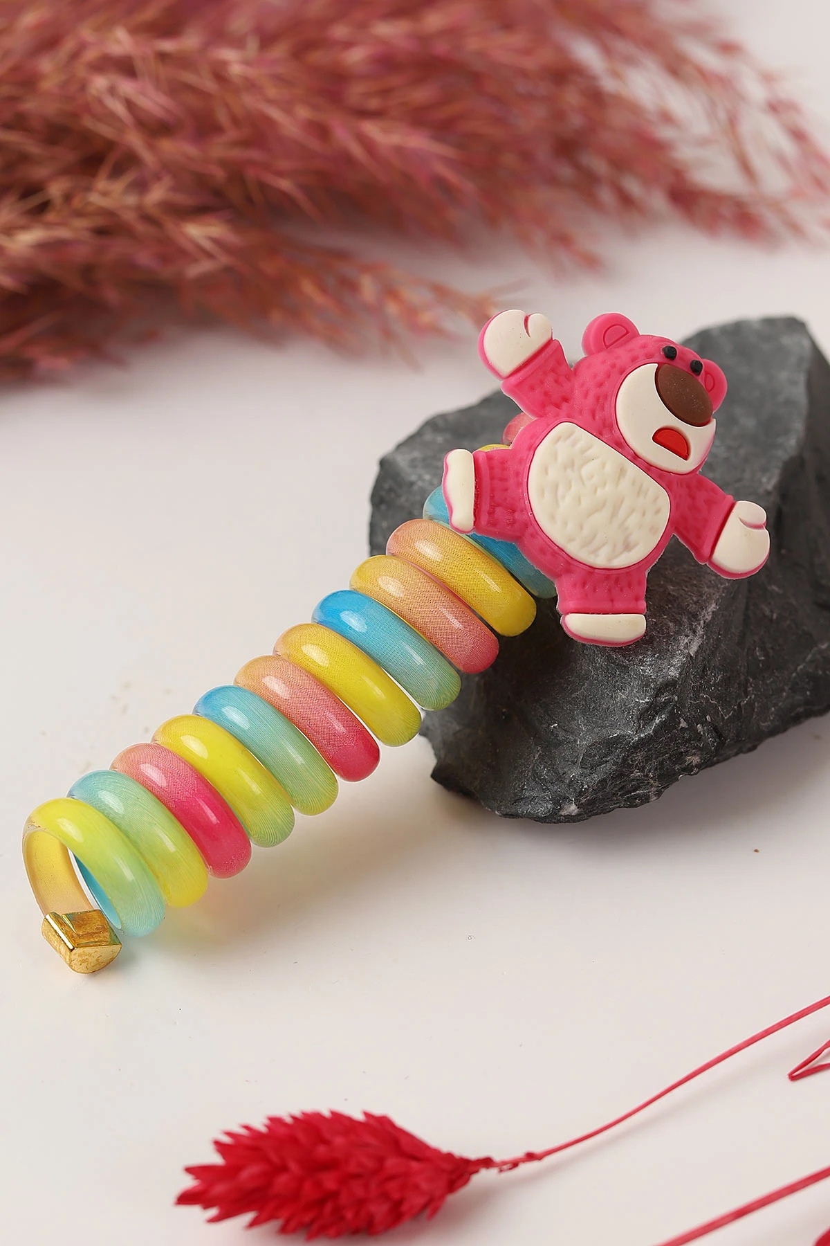 Renkli Figürlü Spiral Toka 295164