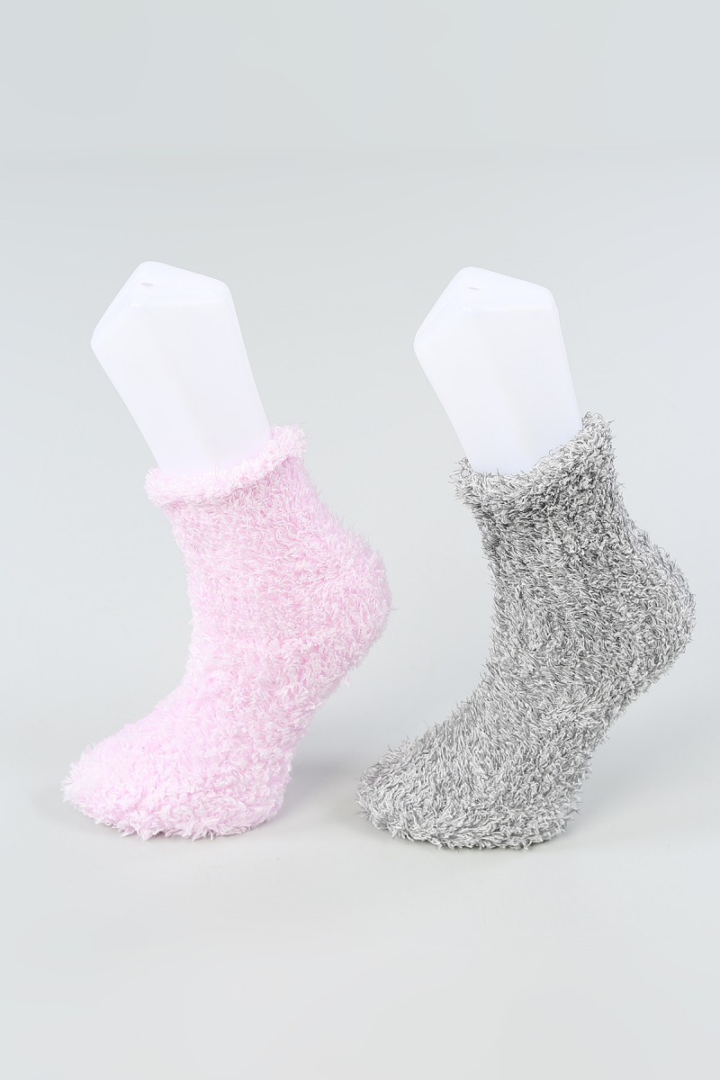 Renkli İkili Bayan Uyku Çorabı 54891