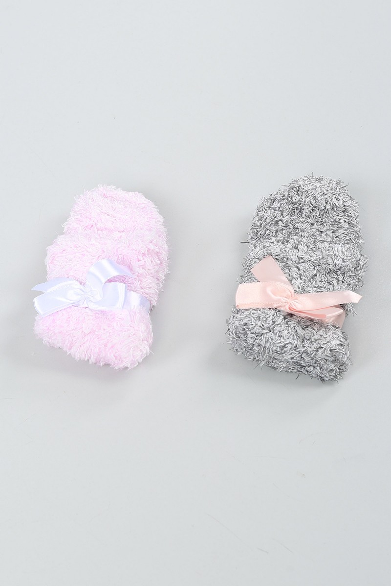 Renkli İkili Bayan Uyku Çorabı 54891