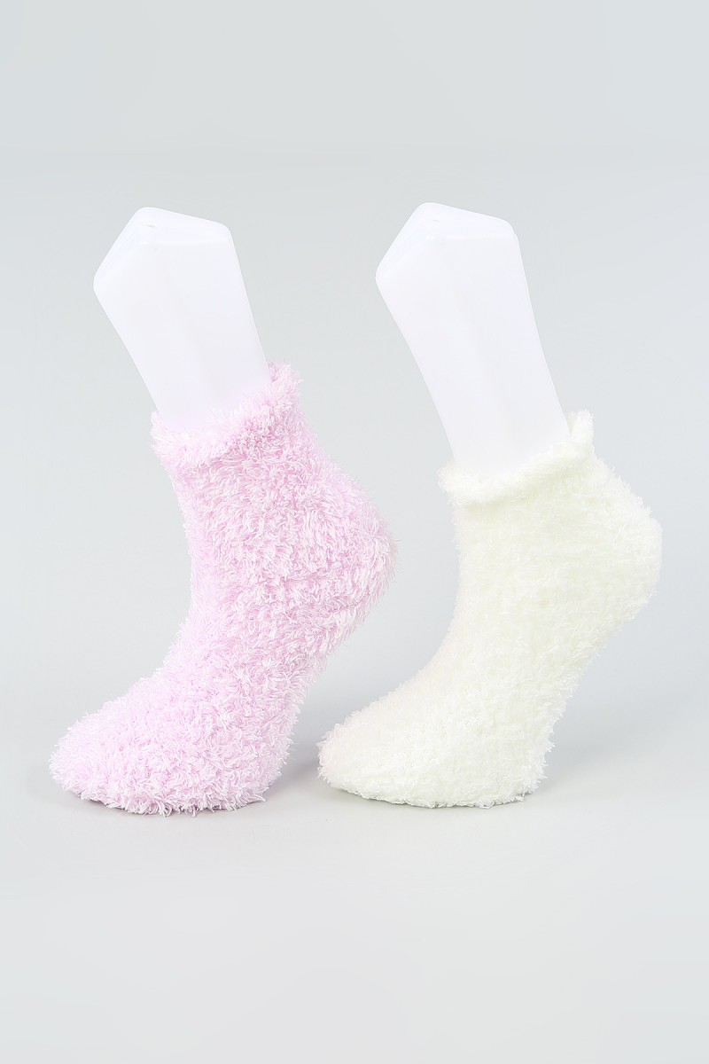 Renkli İkili Bayan Uyku Çorabı 54898