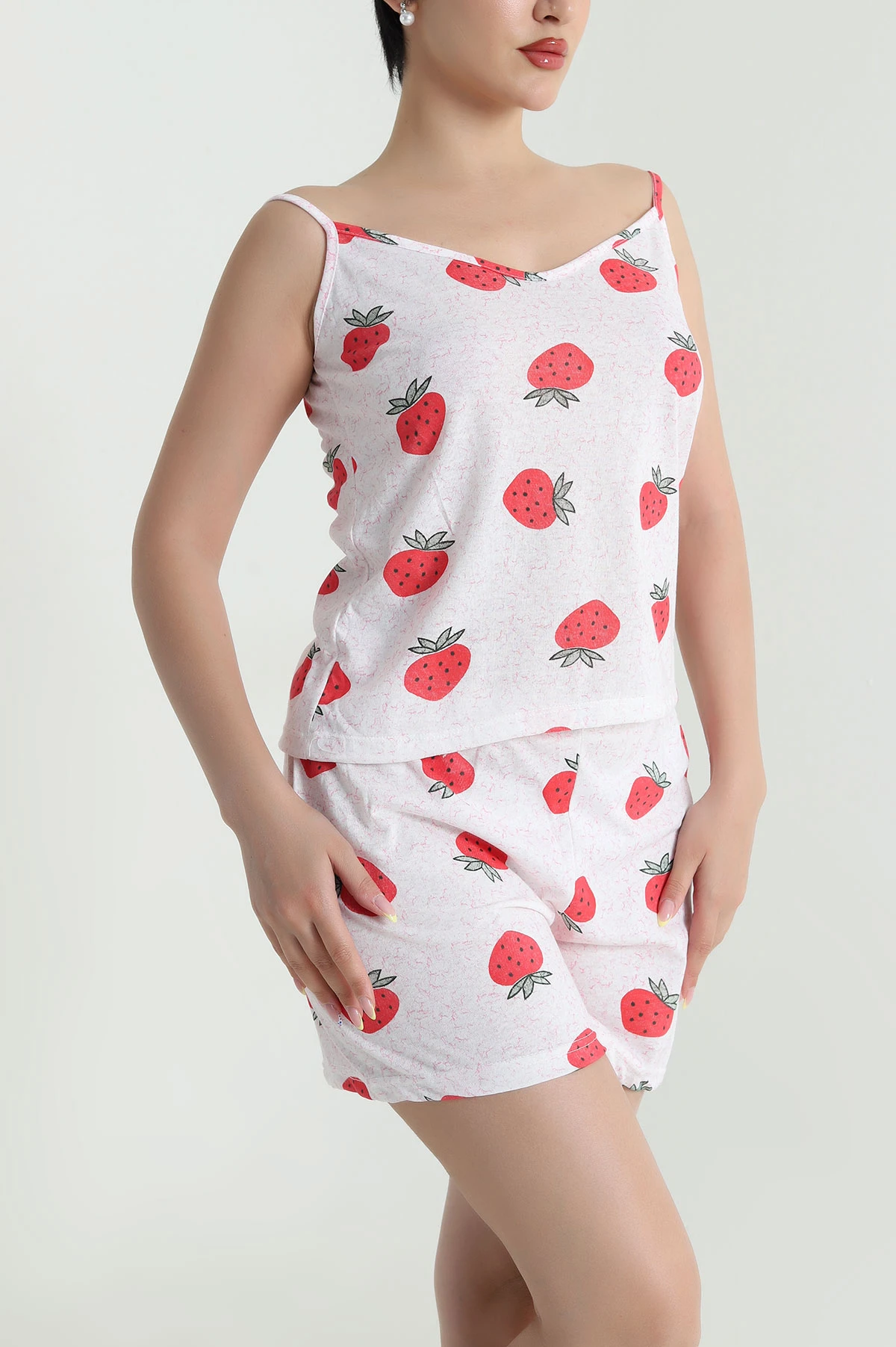 Renkli Şortlu Süprem Kadın Pijama Takımı 466541