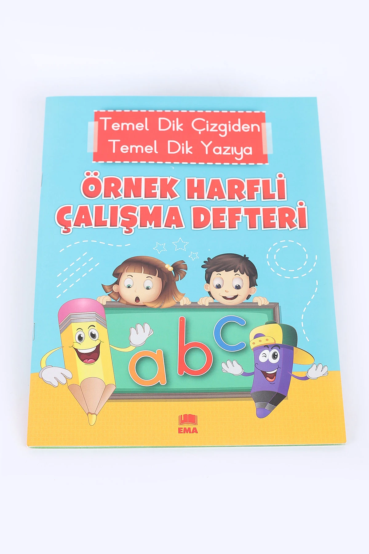 Renkli Temel Dik Çizgiden Temel Dik Yazıya Örnek Harfli Güzel Yazı Çalışma Defteri 384923