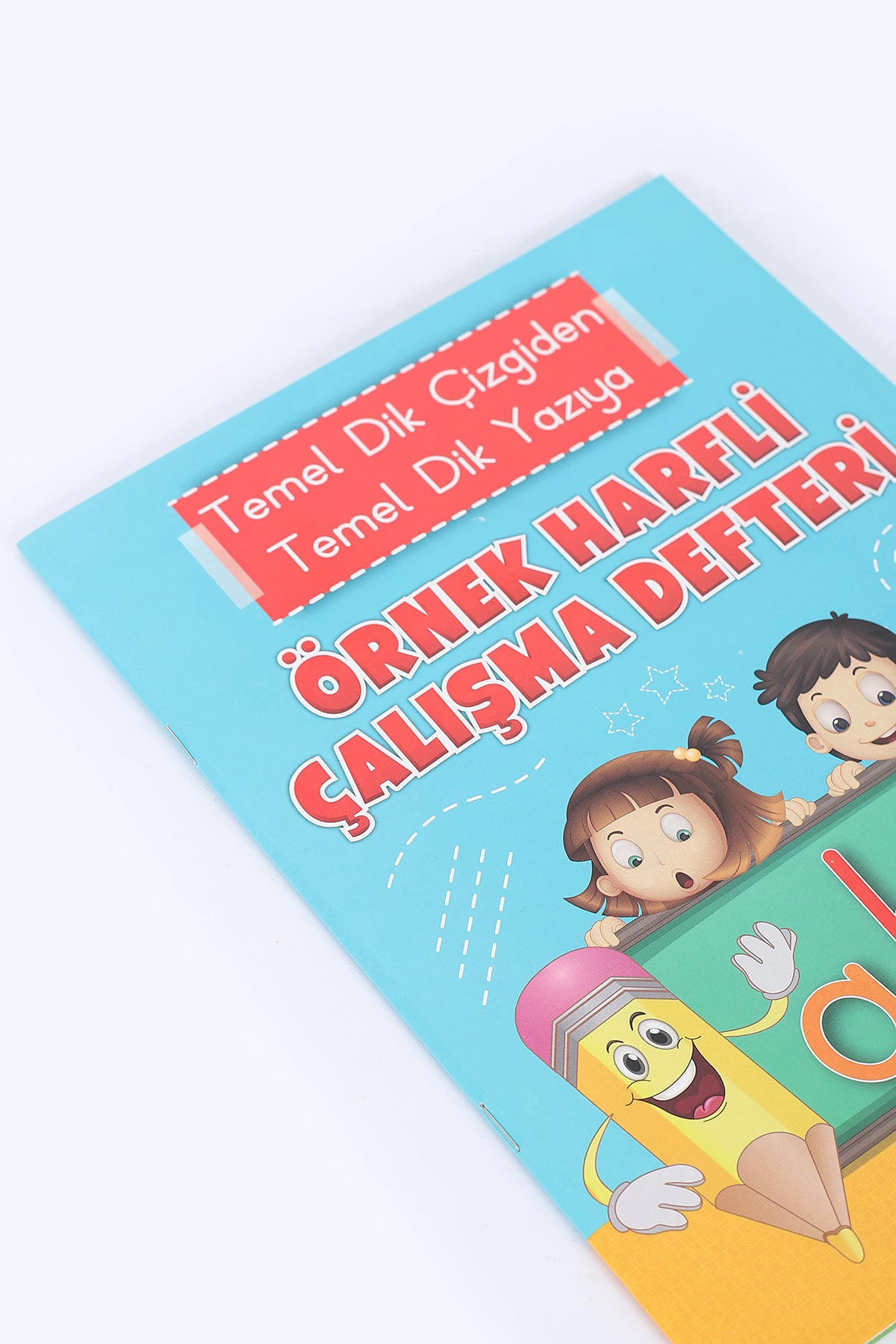 Renkli Temel Dik Çizgiden Temel Dik Yazıya Örnek Harfli Güzel Yazı Çalışma Defteri 384923